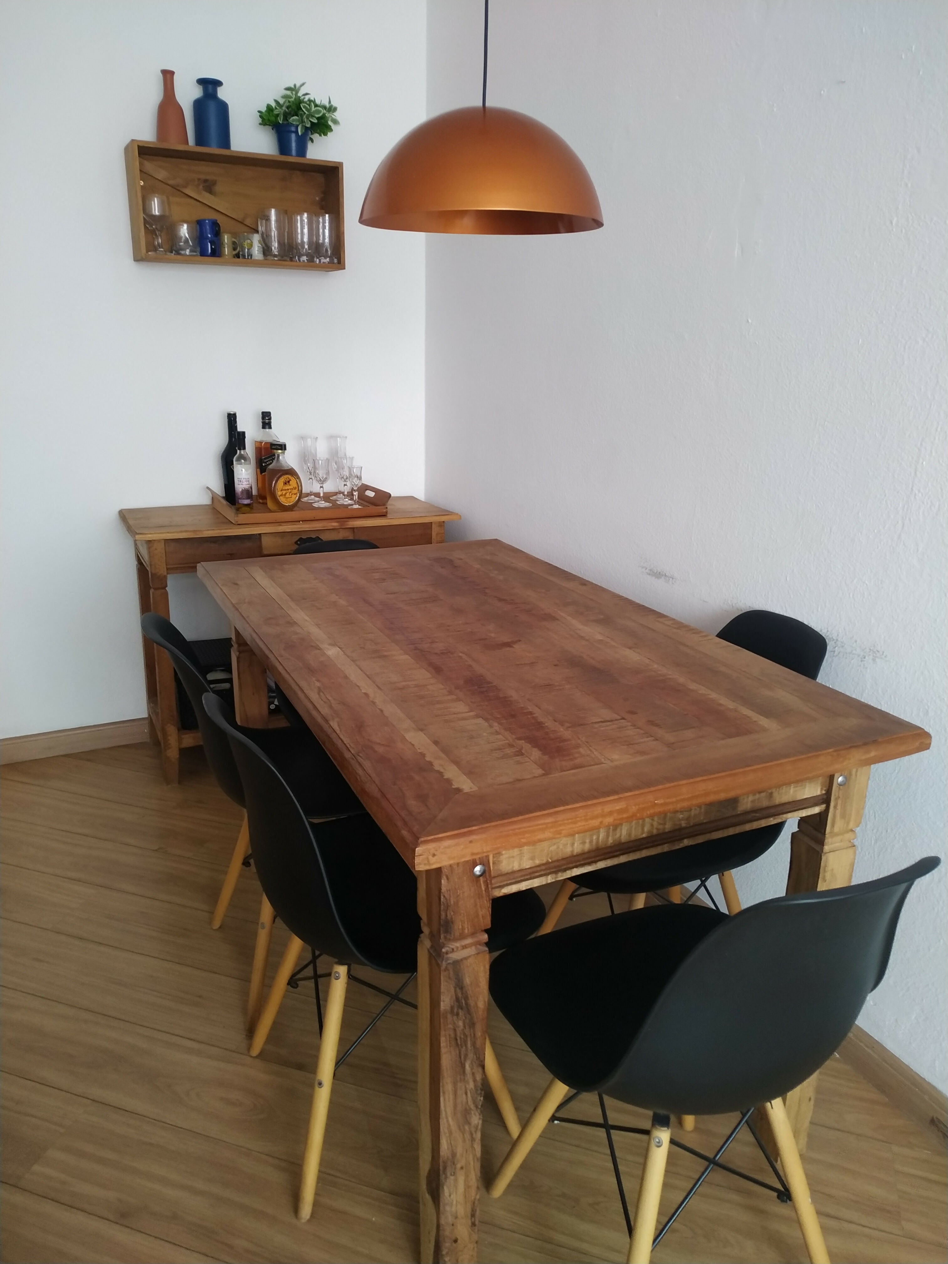 Mesa rústica tampo Peroba Rosa