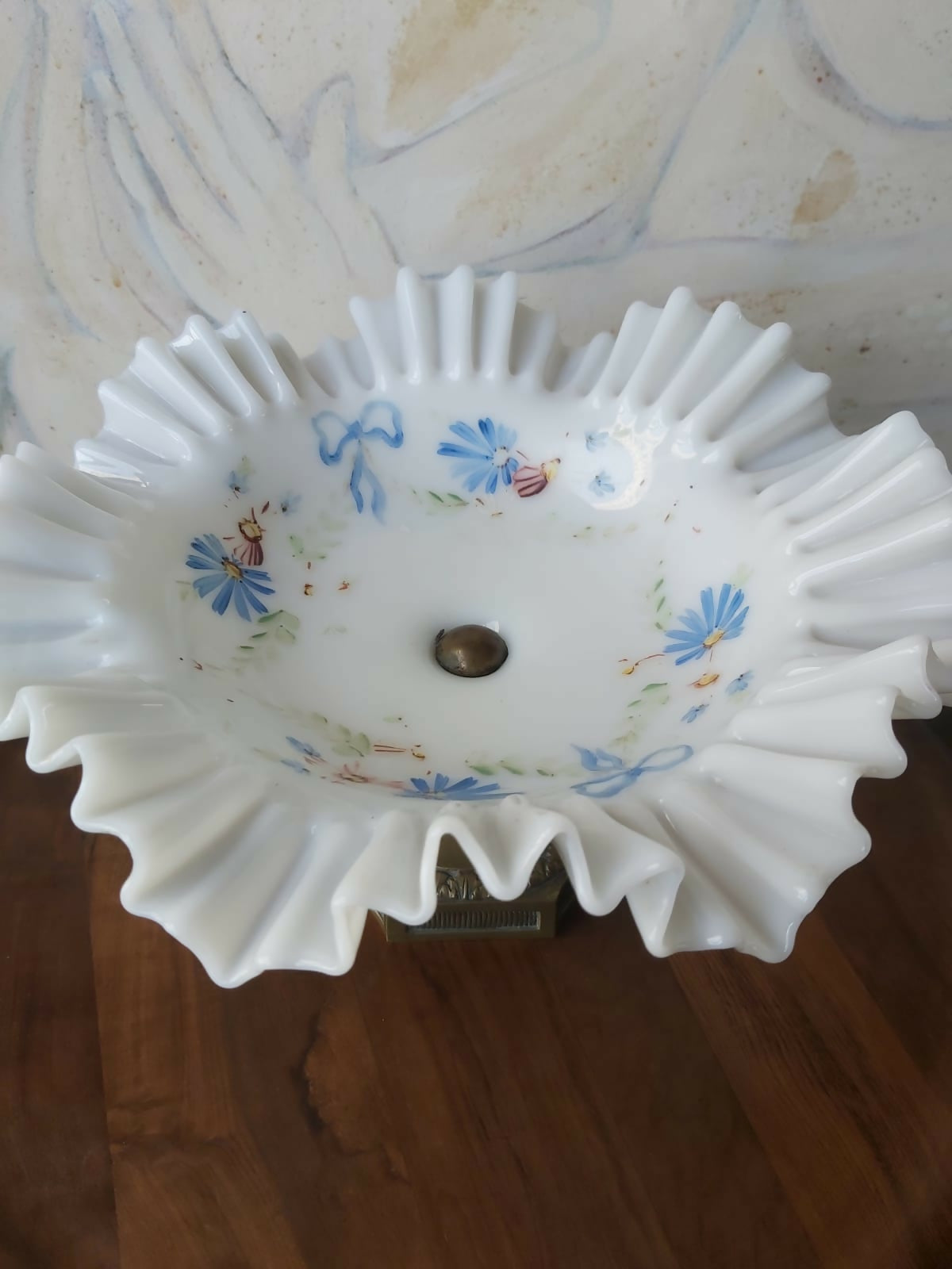 Maravilhosa fruteira de opalina anos 60 em perfeito estado!