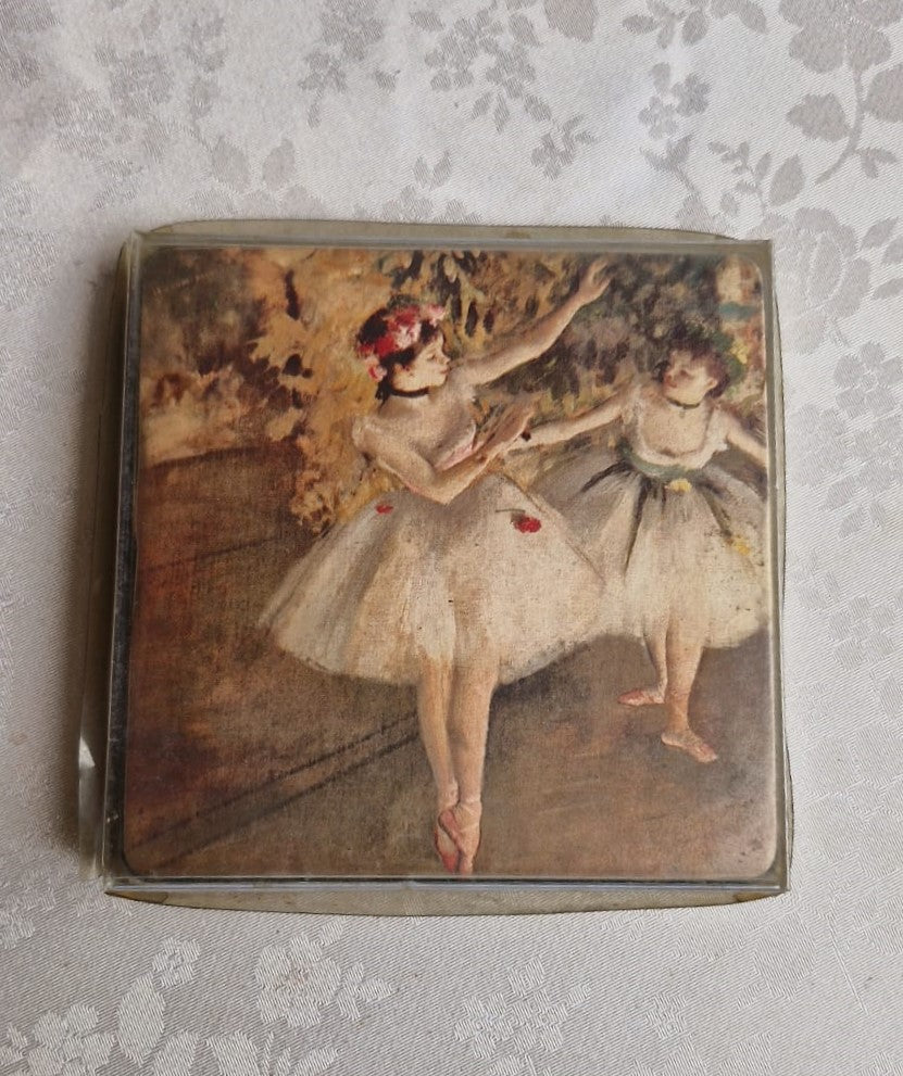 Belo conjunto de porta-copos - Pinturas francesas de Edgar Degas