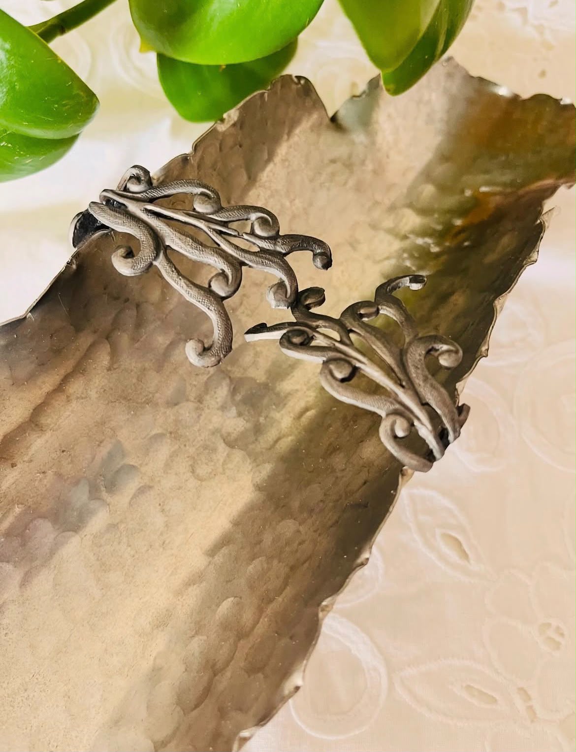 Porta-guardanapos em pewter