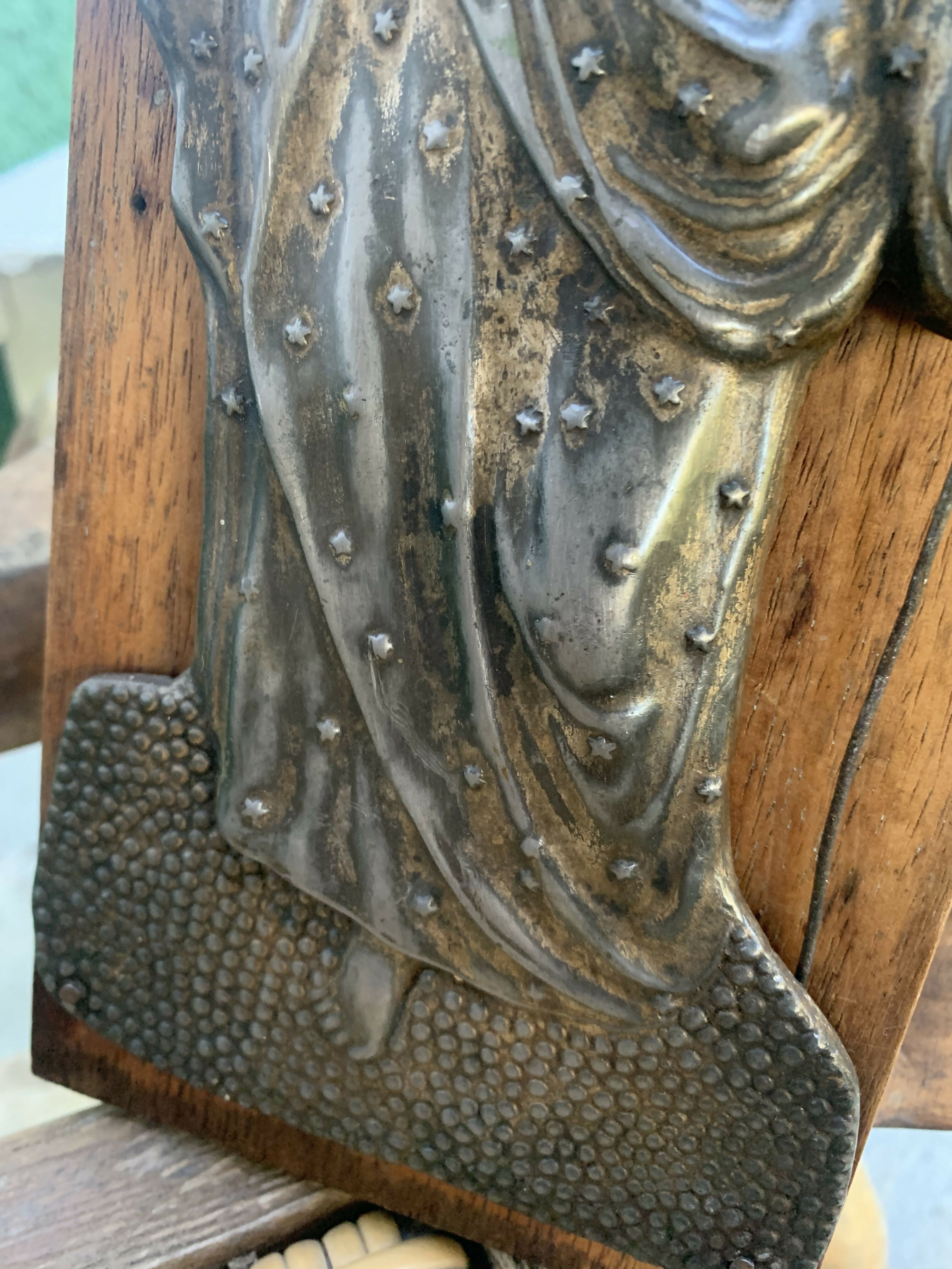 Figura Imagem São João Batista em ferro batido