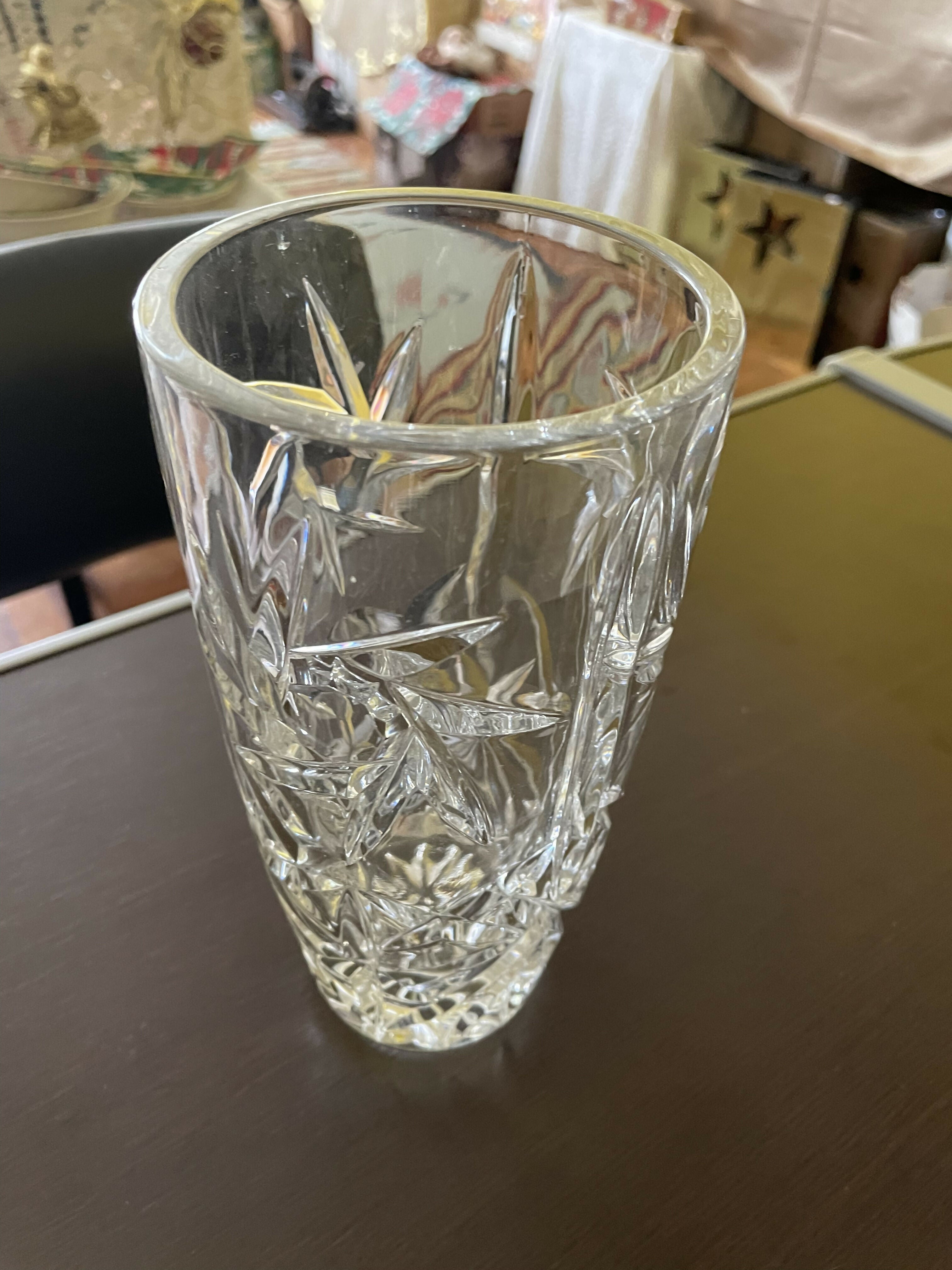 Vaso de Cristal lapidado pequeno