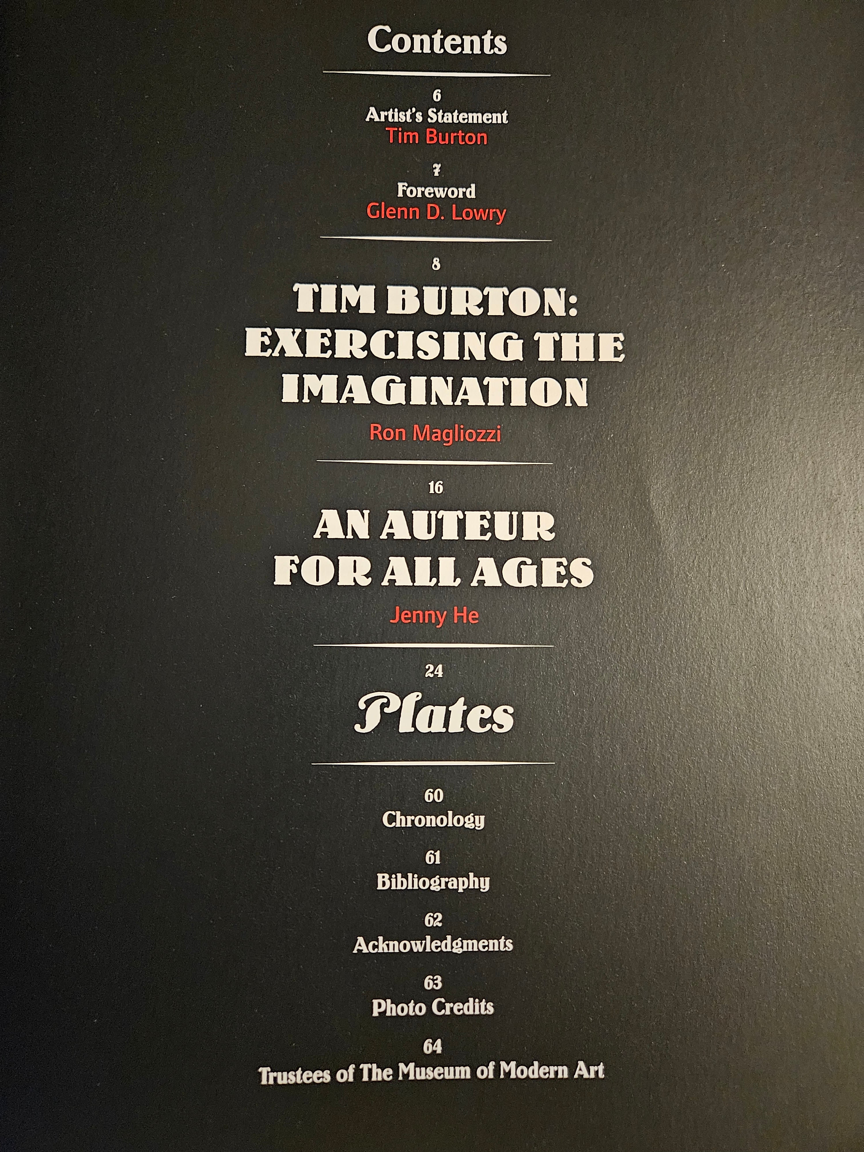 Tim Burton no MoMA (Nova Yoirk) - Guia Oficial de Exposição