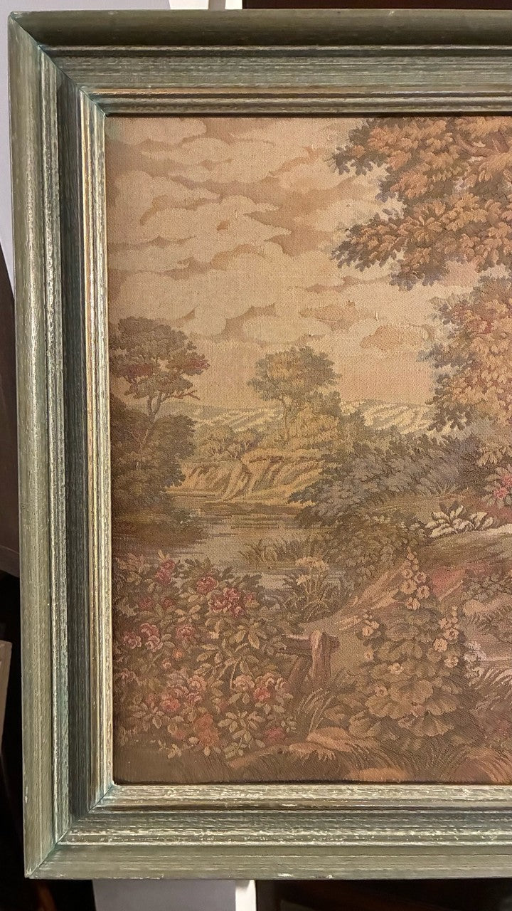 Quadro Tapeçaria antiga com Cena de Paisagem