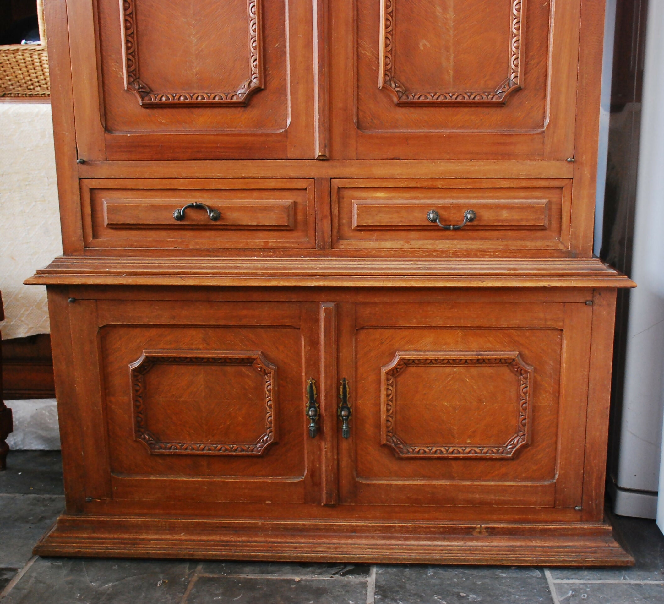 armario louceiro anos 70 - 2 pçs . parte cima 0,90 l x 1,10 - baixo 1,00 l x 0,60 a