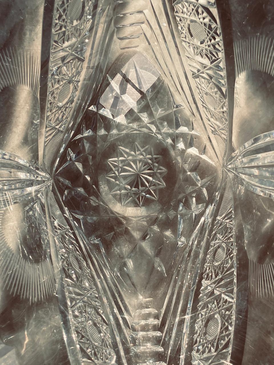 Fruteira em cristal lapidado pesado (DMCPS_072)