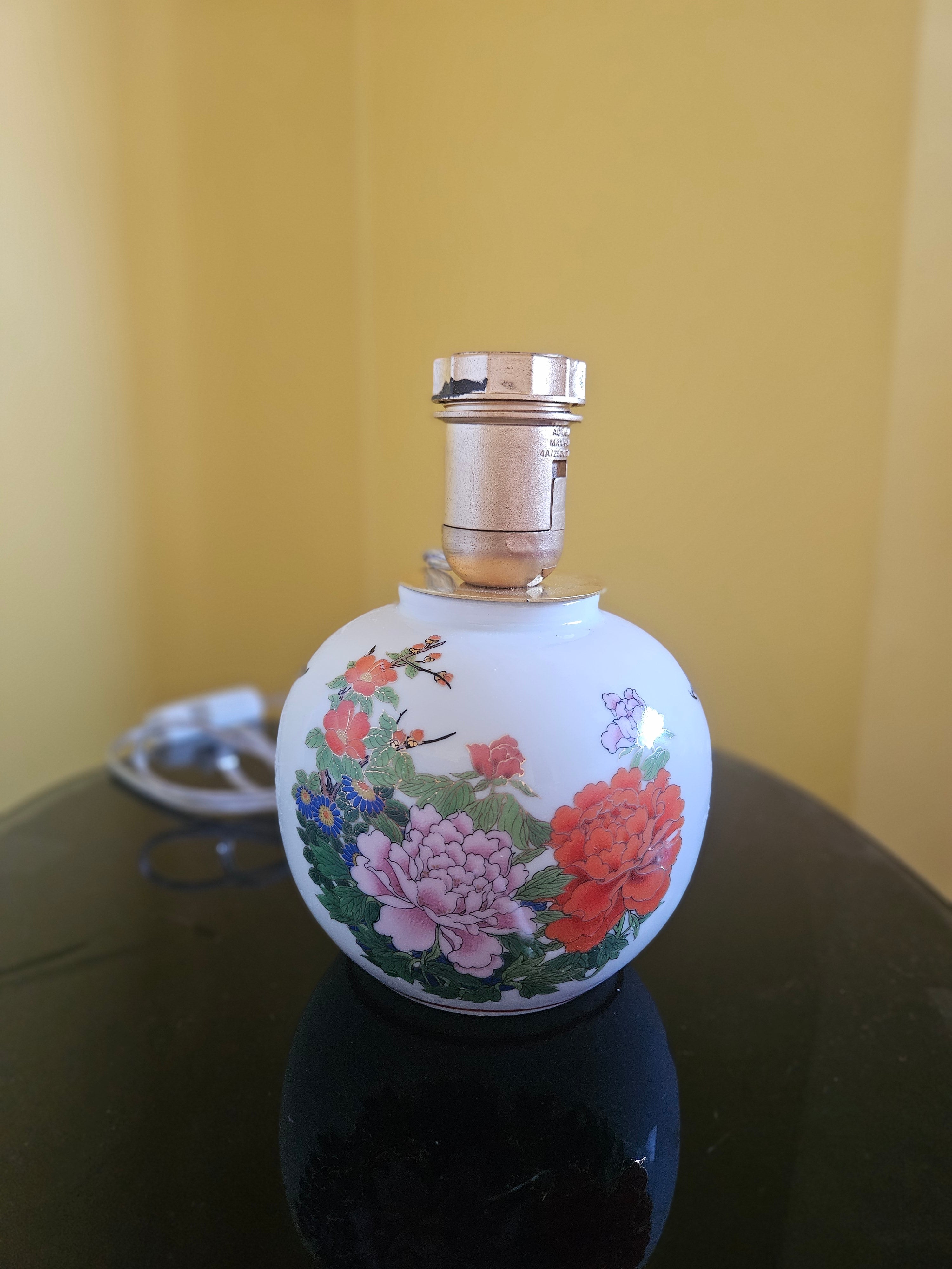 Abajur Vintage de Porcelana Chinesa (Upcycling)
