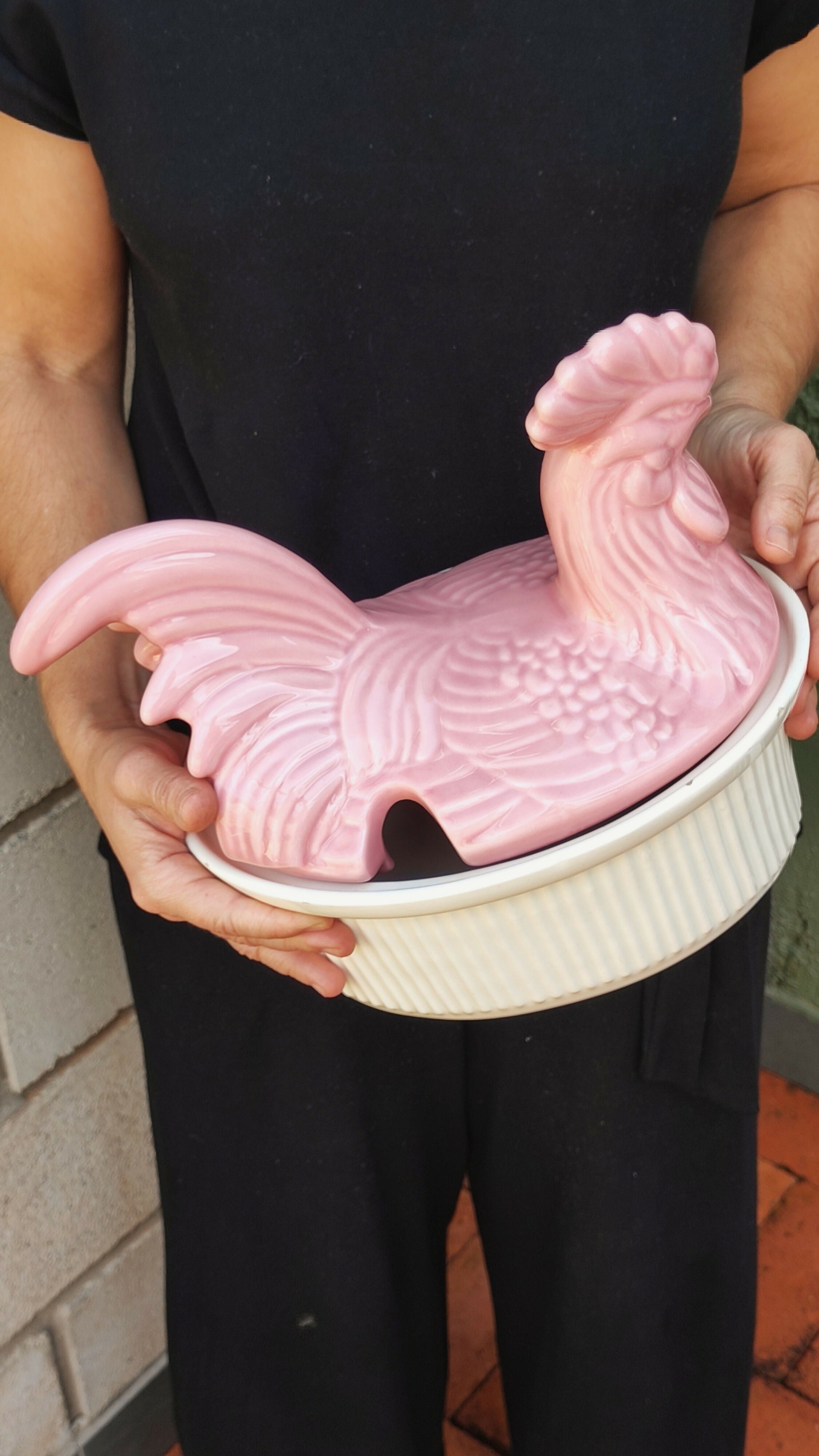Terrine cerâmica Weiss - Galo Rosa