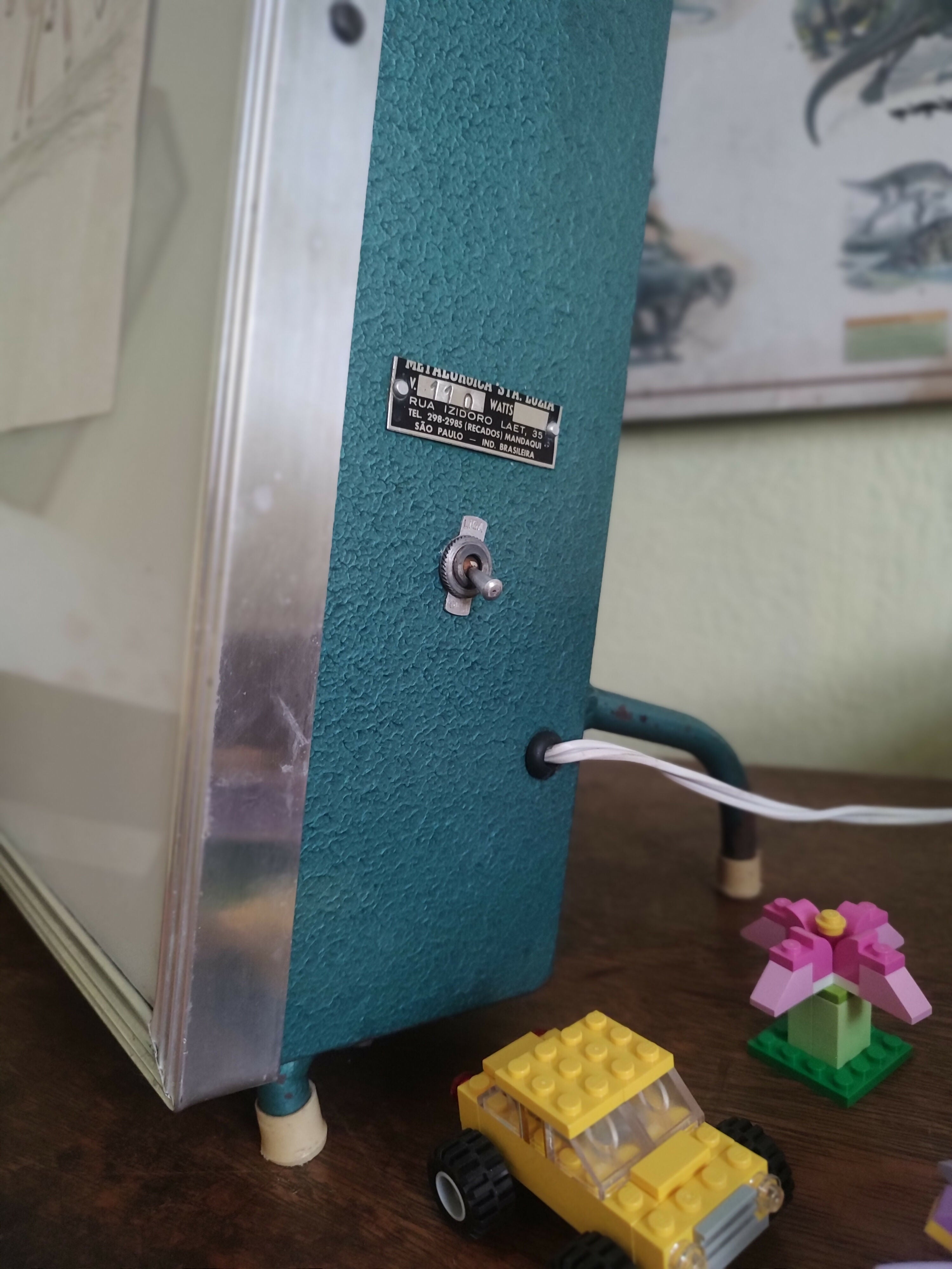 Antigo Negatoscópio (ou Luminária para raio x!) ressignificado para Abajur - anos 60