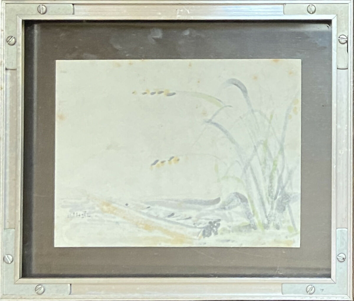 Quadro com Guache "Barco" — Ruth Sprung Tarasantchi | Obra Original
