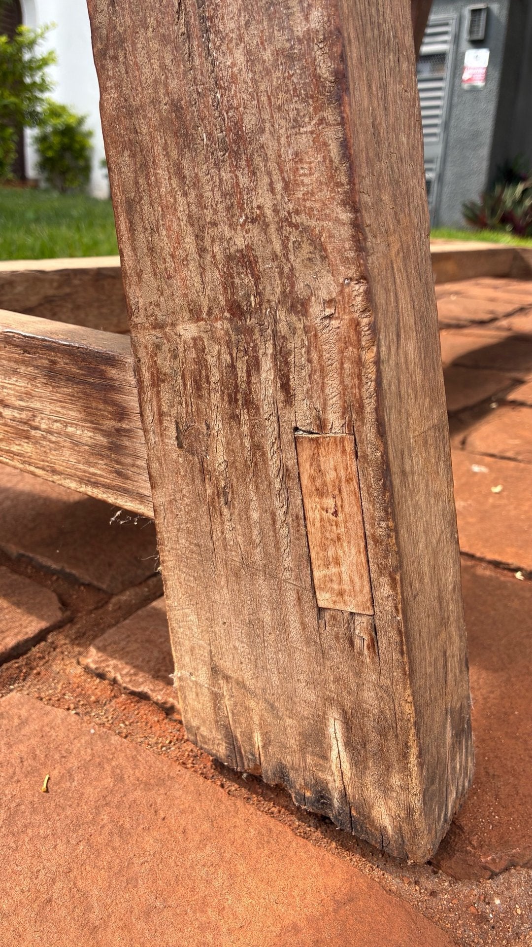 Mesa Retangular Rústica de Fazenda em Madeira