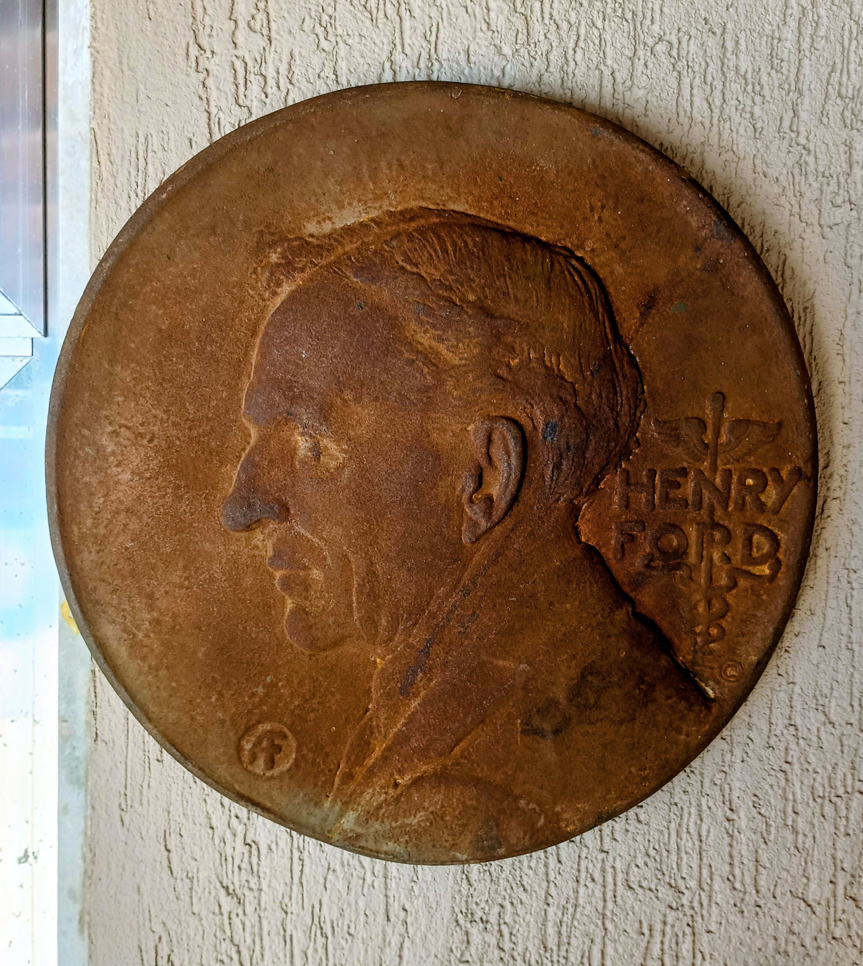 Plaqueta de concessionária Ford década 30 ferro fundido