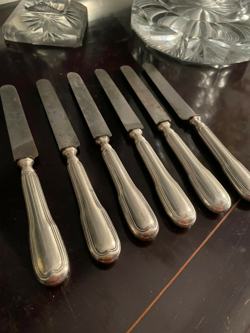 CHRISTOFLE - Facas com cabos em prata 90