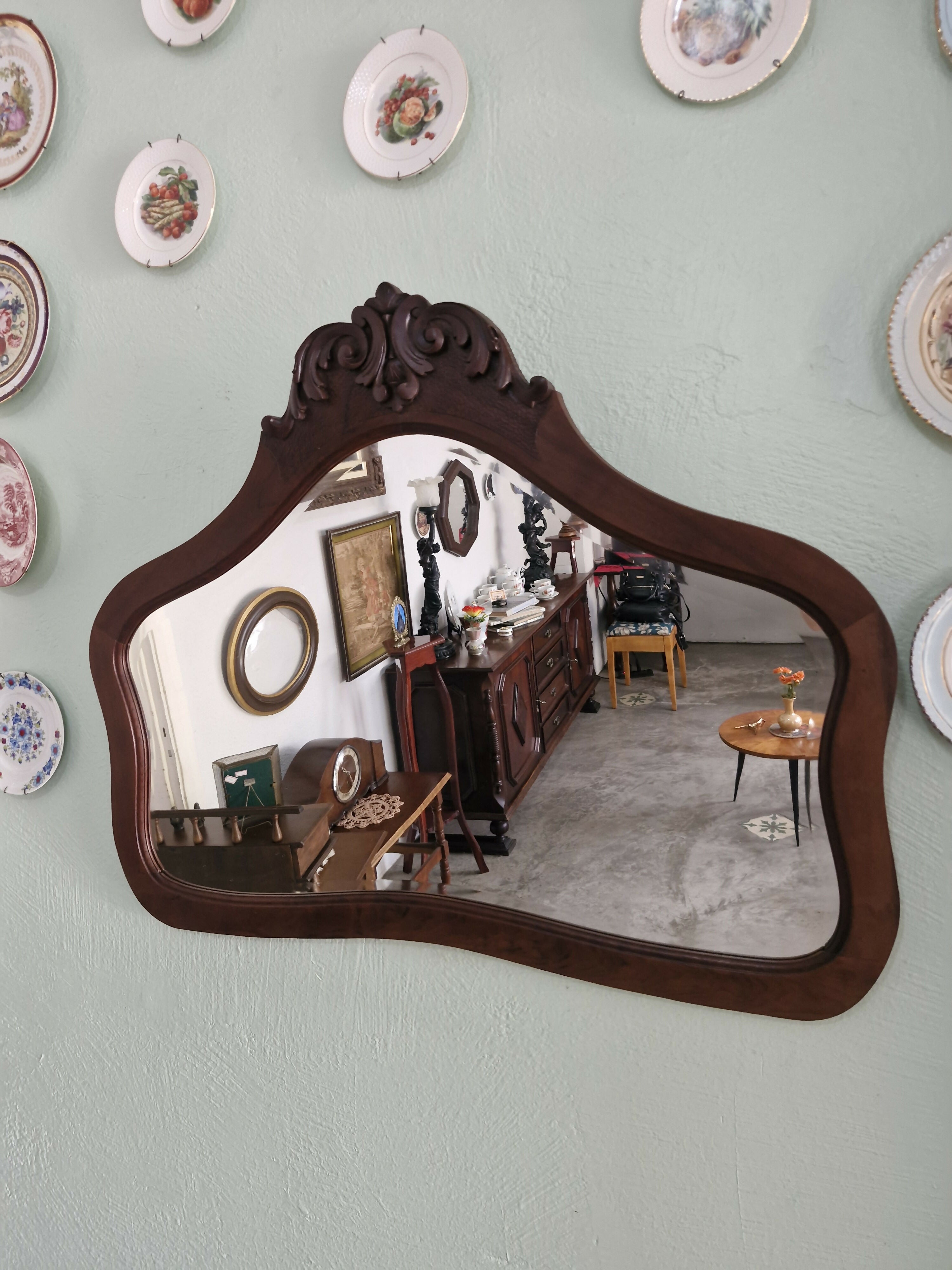 Espelho Bisotê Moldura Provençal