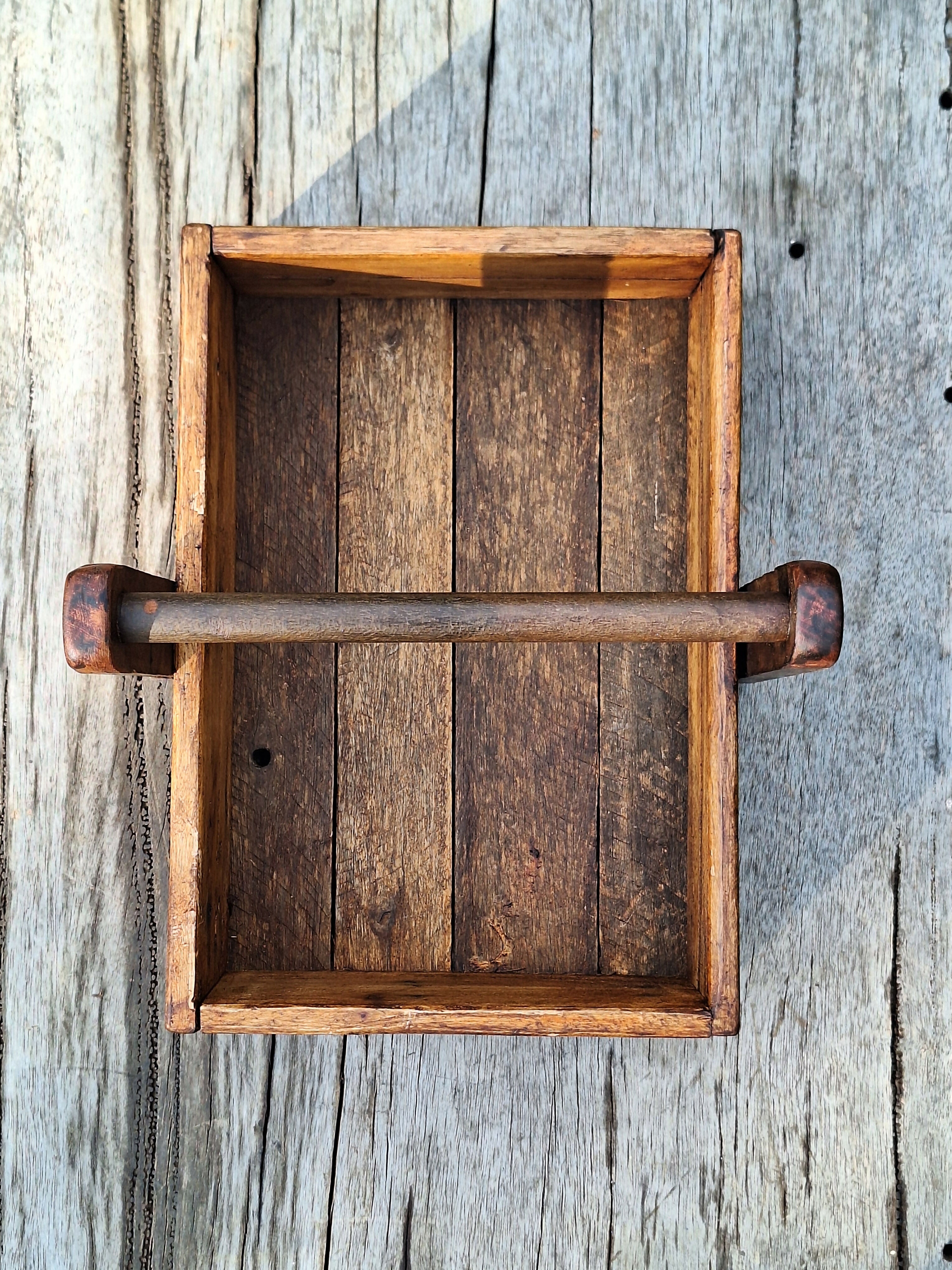 Caixa De Ferramenta Antiga Madeira Maciça Garimpo Mineiro