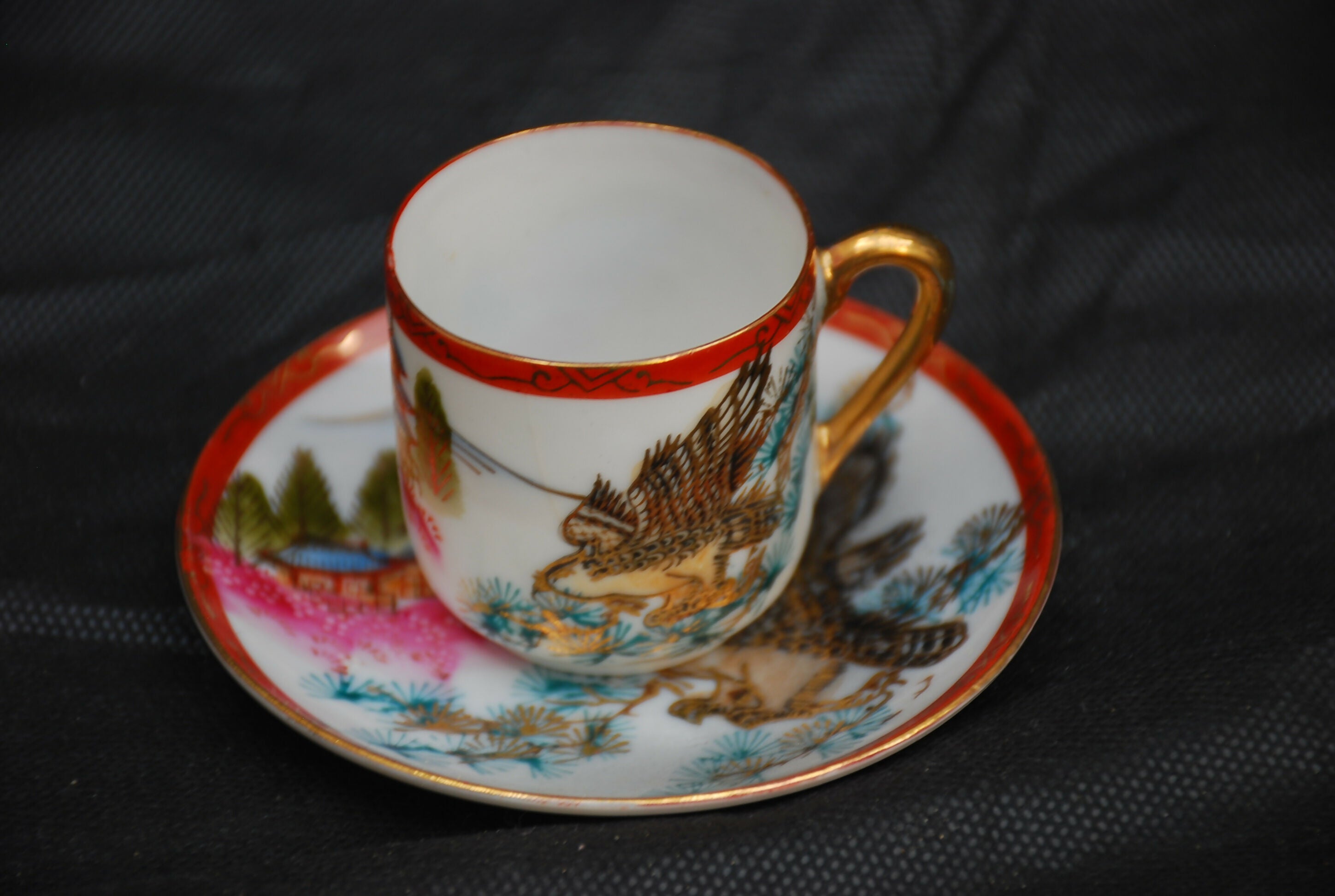 conjunto porcelana japonesa casca de ovo anos 60 , original