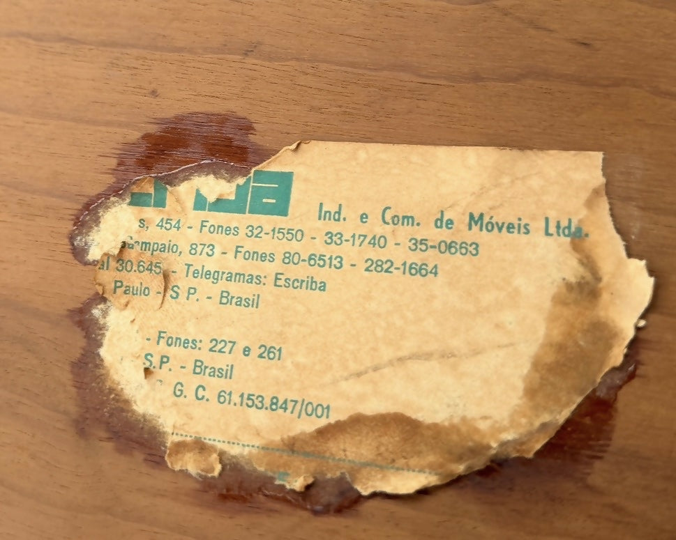 Escrivaninha anos 60, Jacarandá, Mobilinea