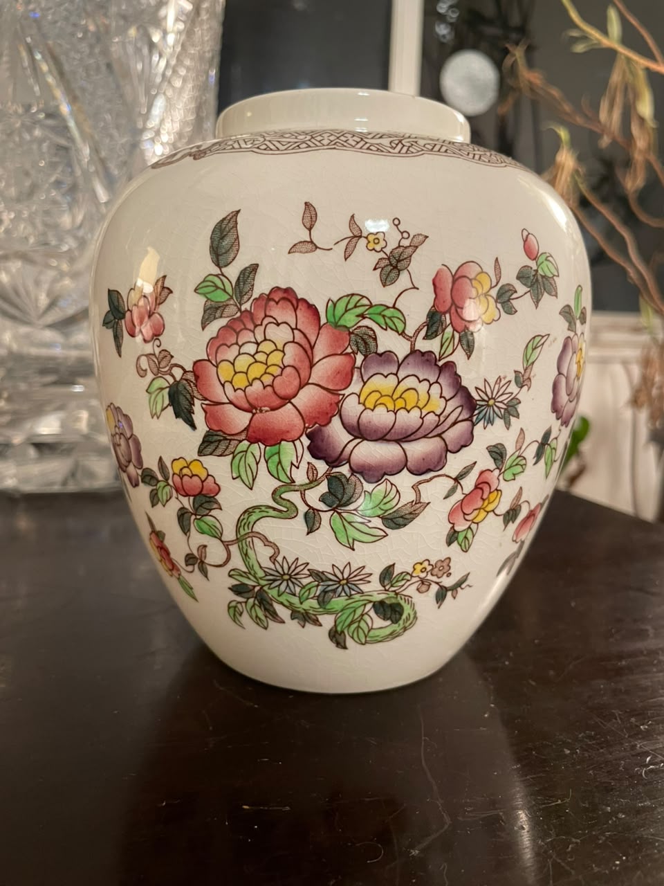 Vaso em faiança inglesa Crown Devon