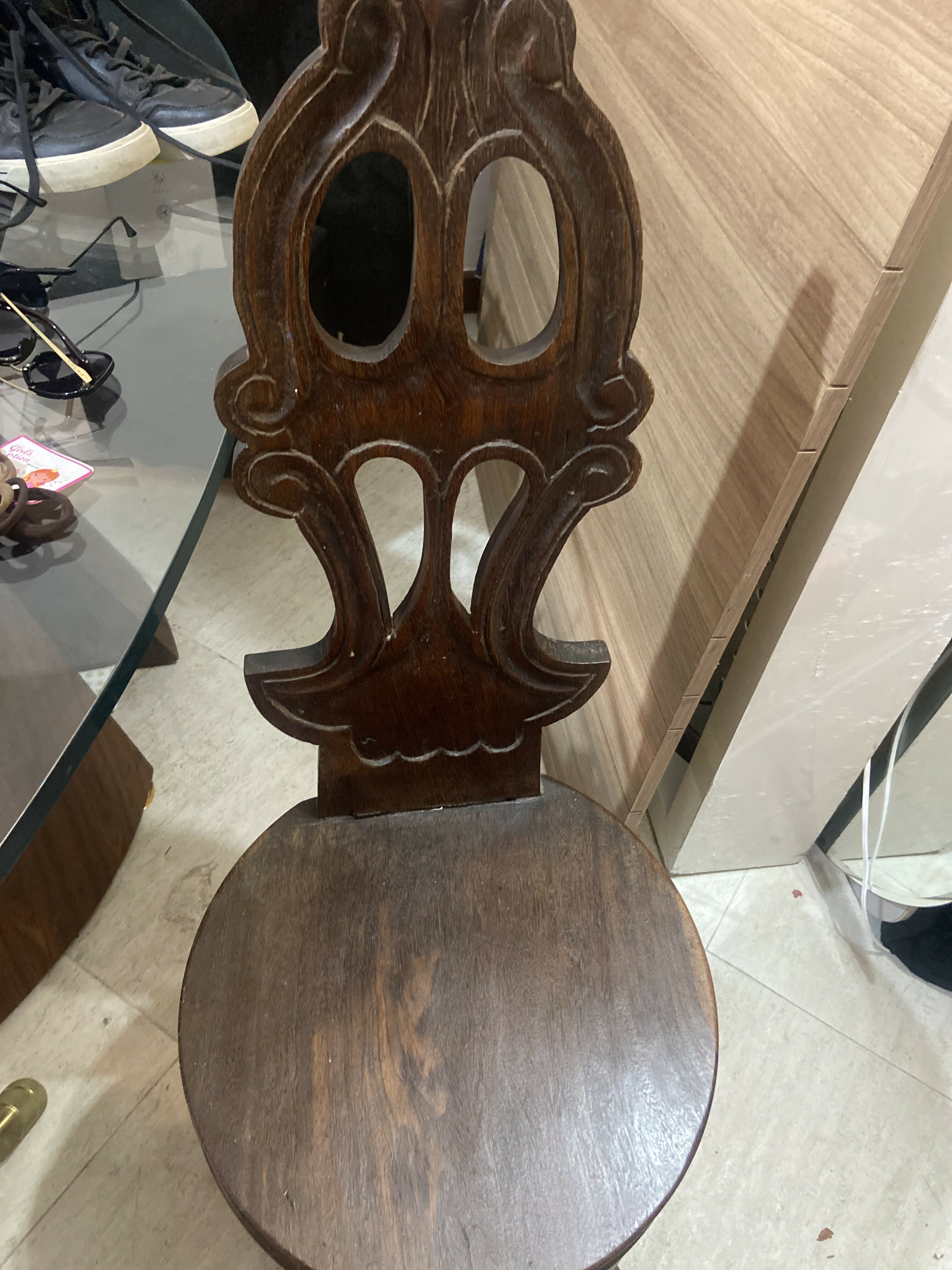 Cadeira de Madeira Colonial Rústica