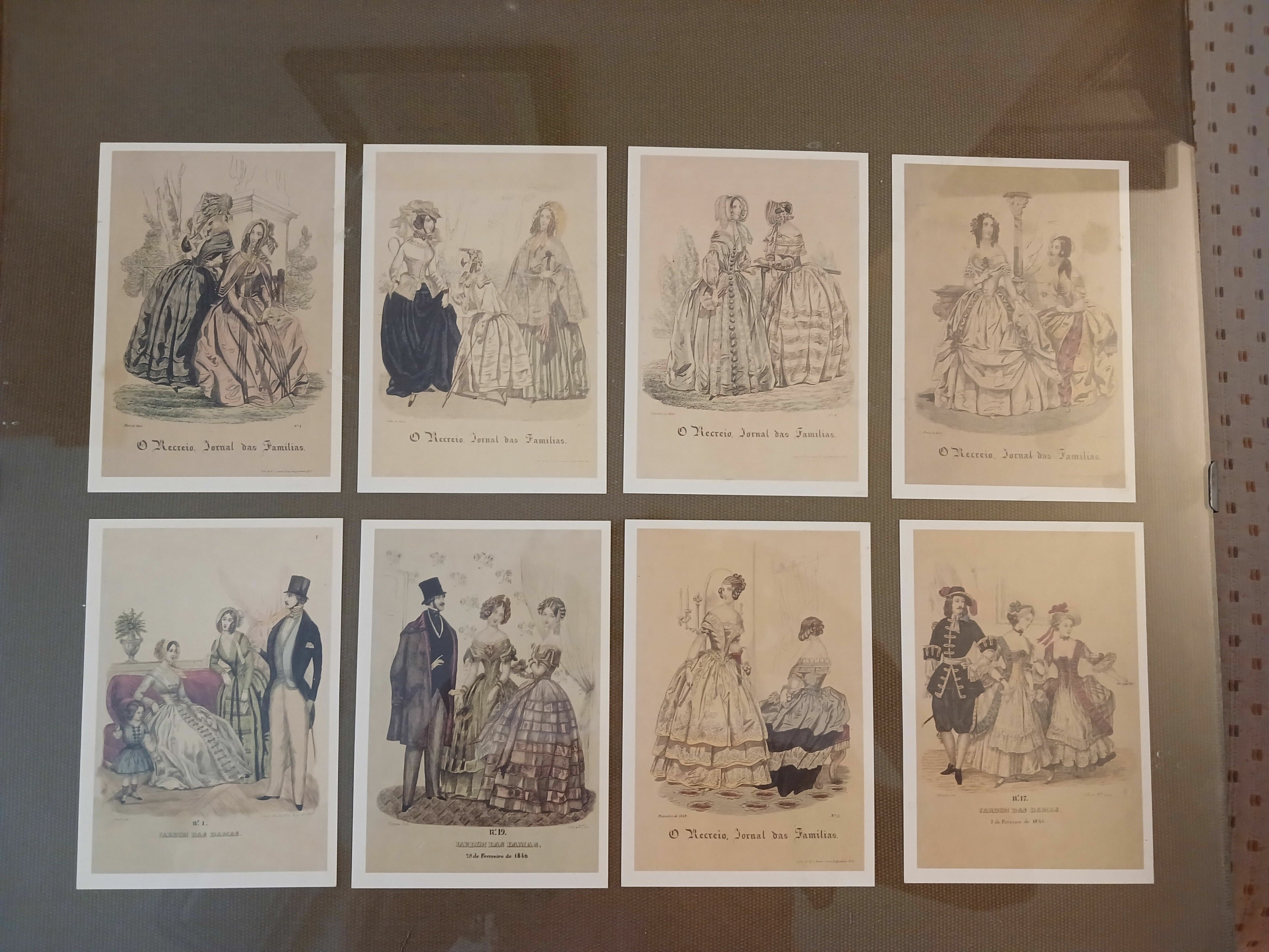 Quadro com cartões antigos