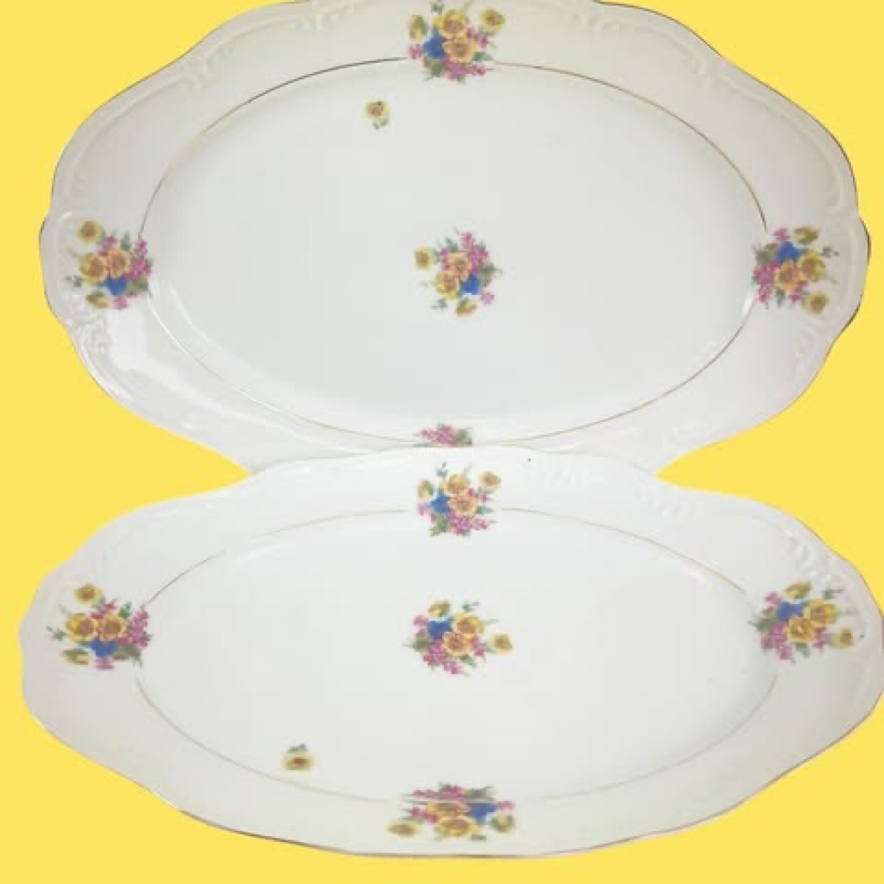 Porcelana Schmidt Rio do Testo 1946/1958 Jogo com 4 travessas e 1 molheira