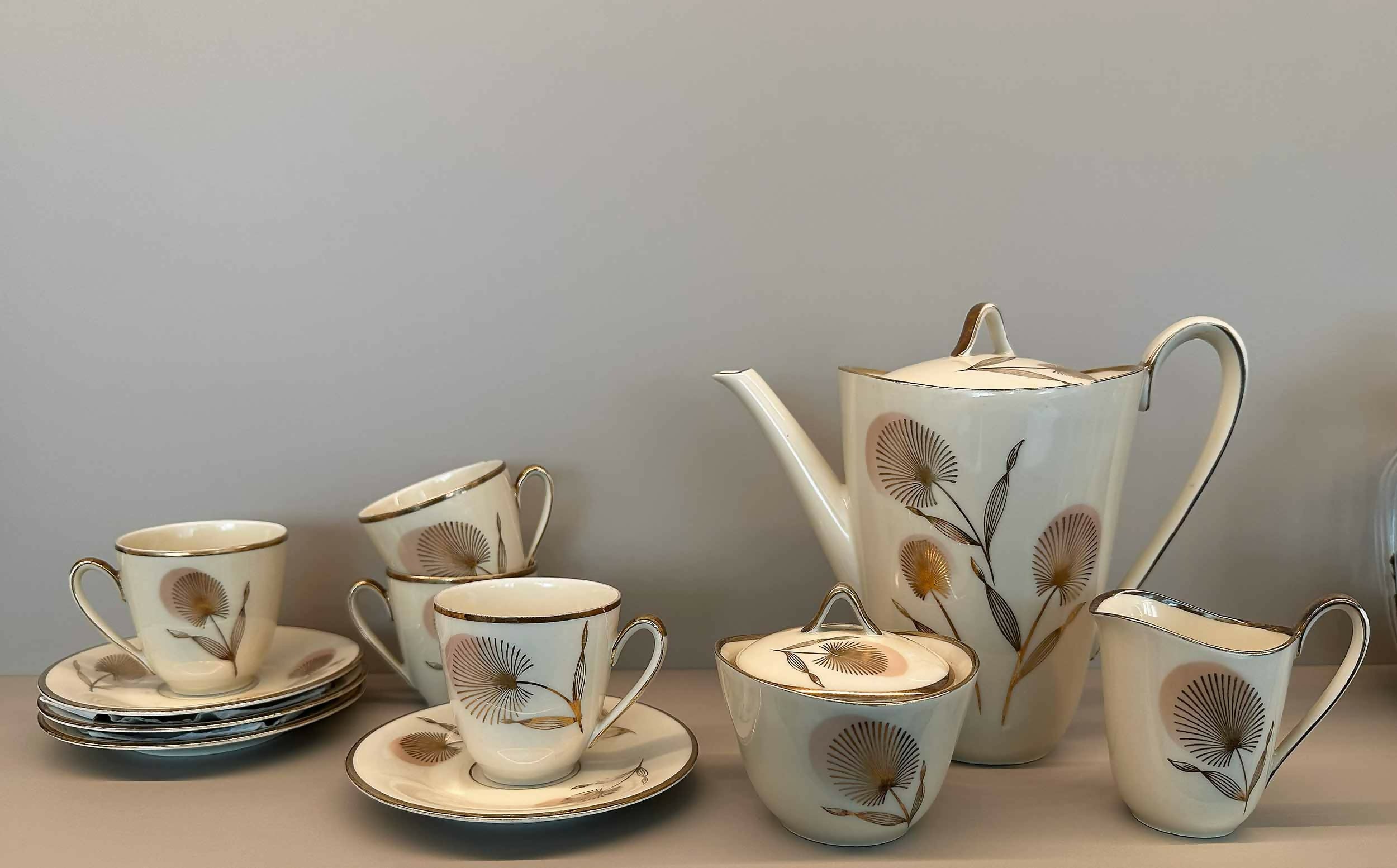 Conjunto de Café em Porcelana Alemã ZEH SCHERZER