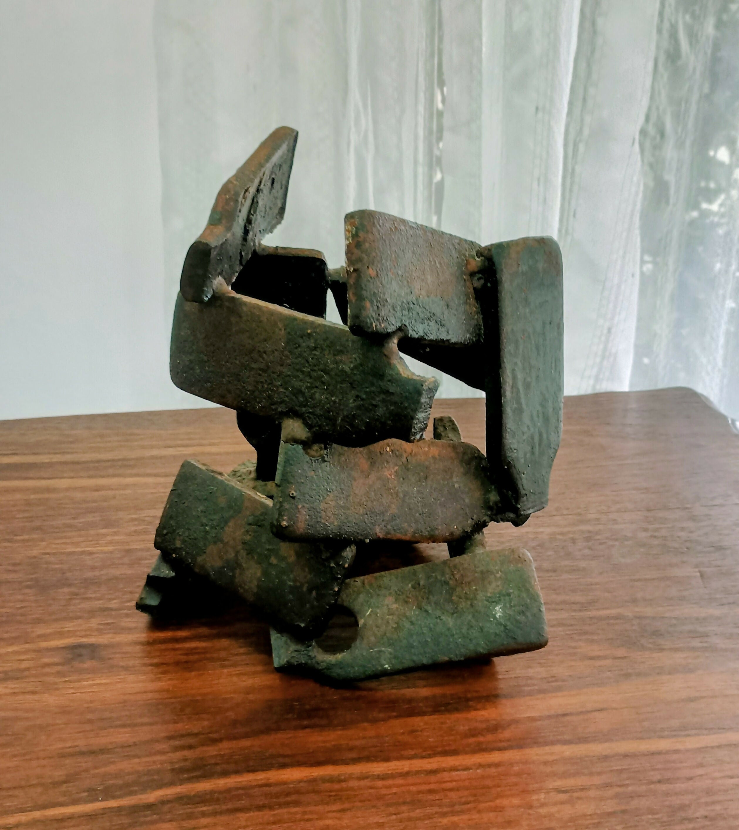 Escultura brutalista em ferro anos 60-80