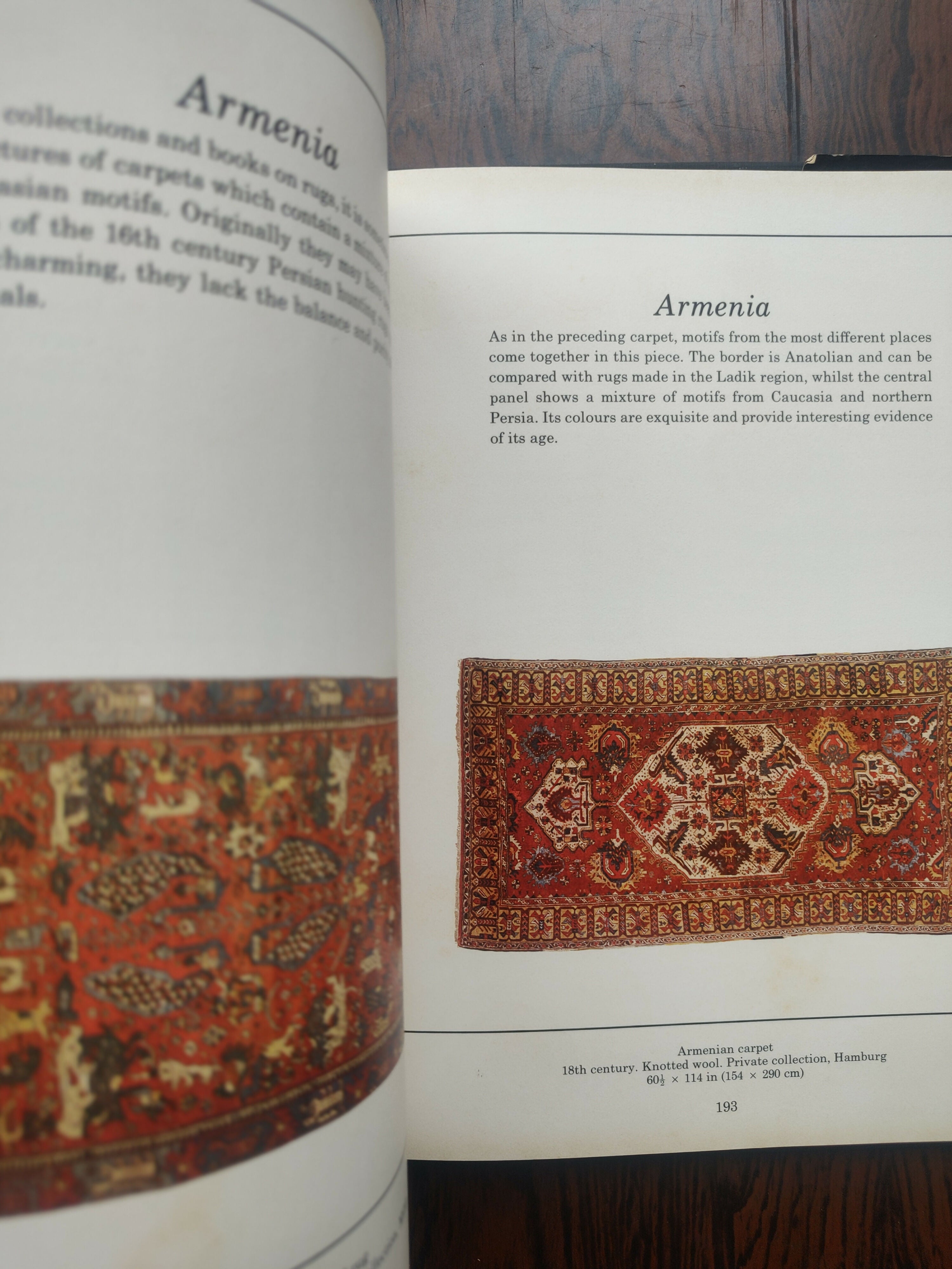 Raro e Antigo Livro &quot;Oriental Carpets&quot; de Ulrich Schürmann