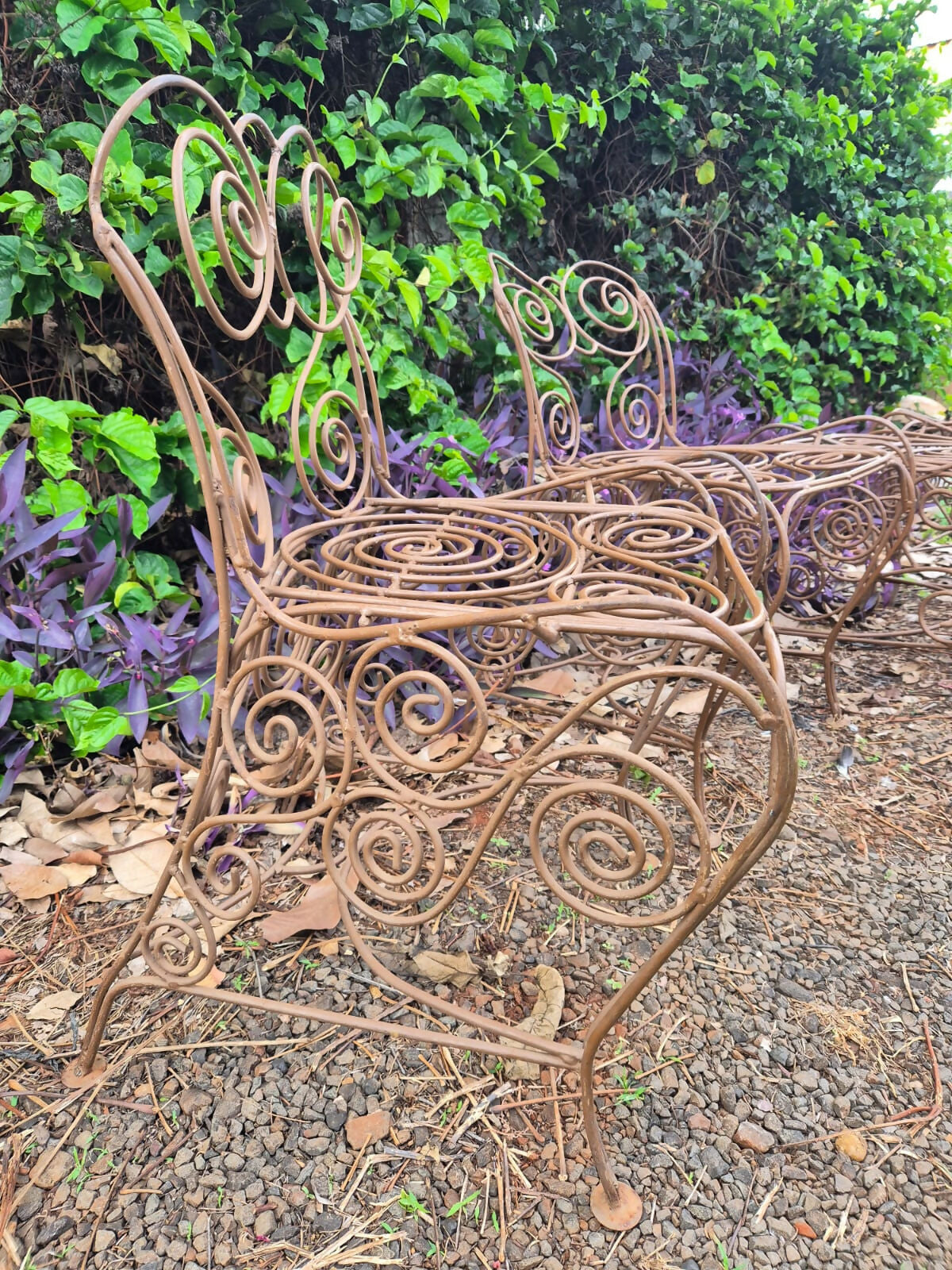 Conjunto de jardim vintage