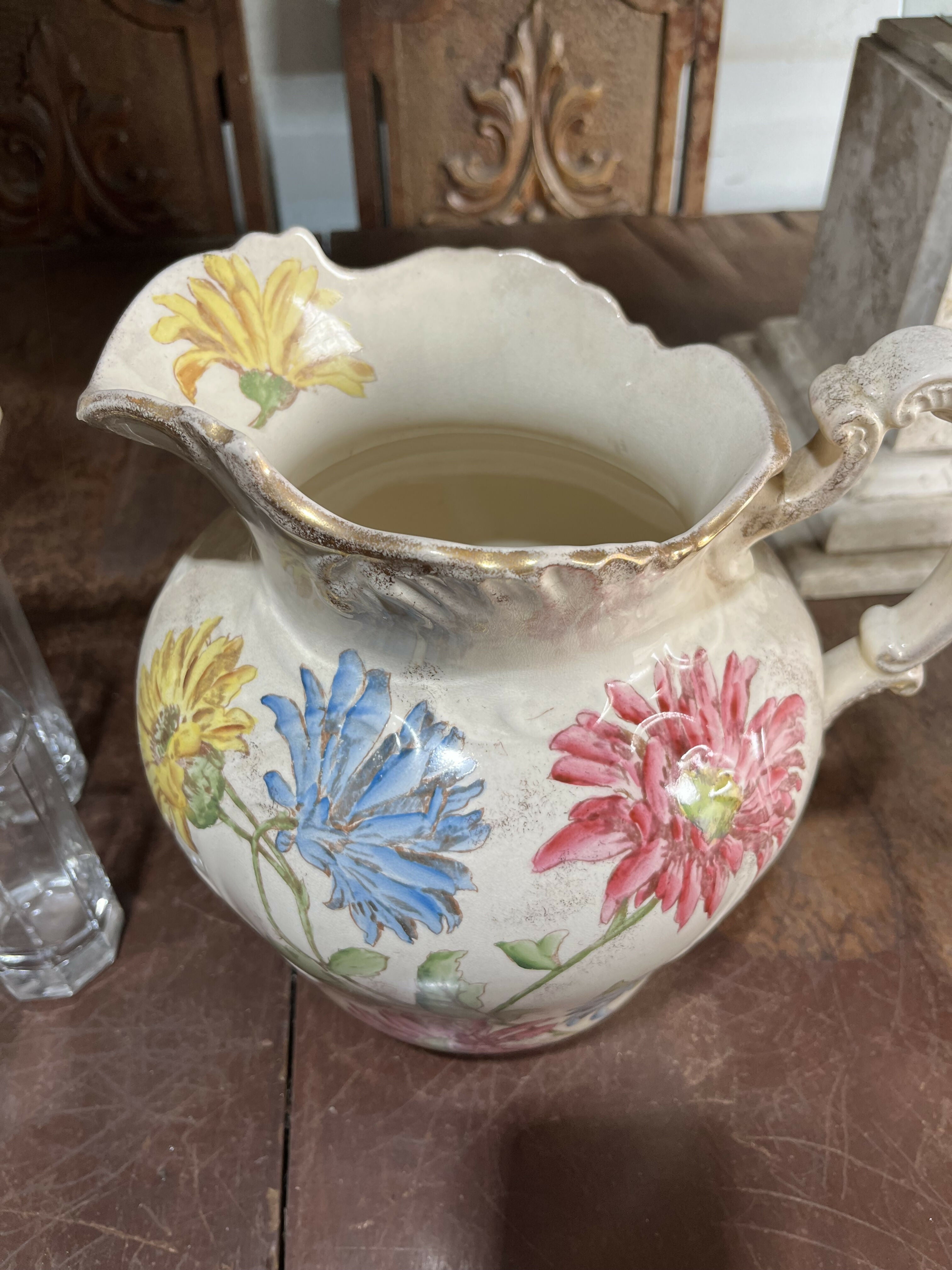 Jarro antigo marca inglesa pintado a mão *Raridade*