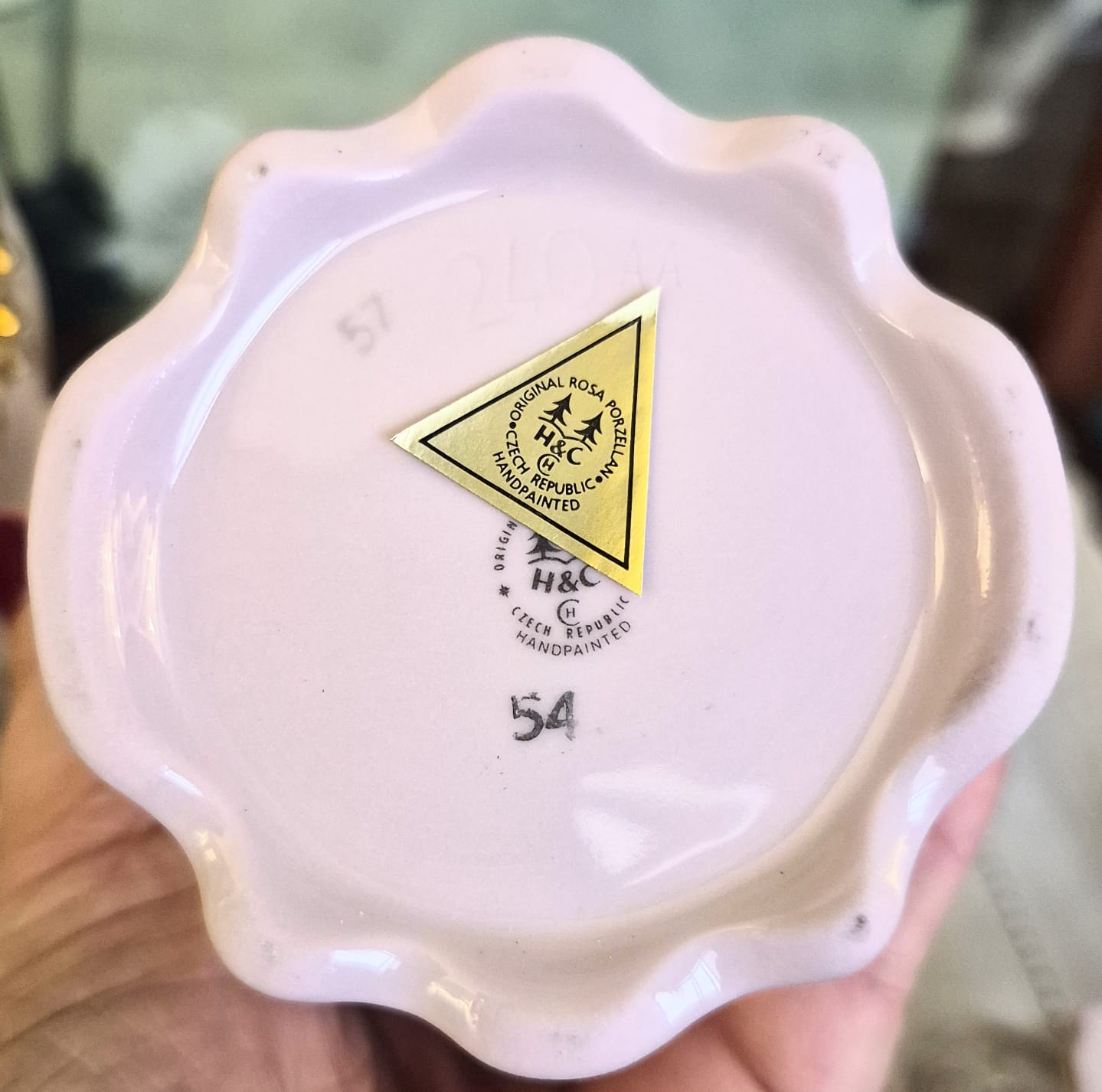 Vasos / ânforas, maravilhosos, em raríssima porcelana rosa tcheca produzida pela tradicional e chiquíssima manufatura Haas &amp; CzJzek