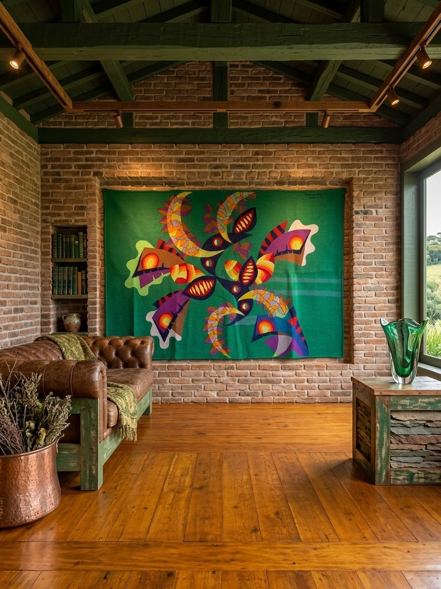 Tapeçaria modernista Kennedy Bahia 130 x 195 cm