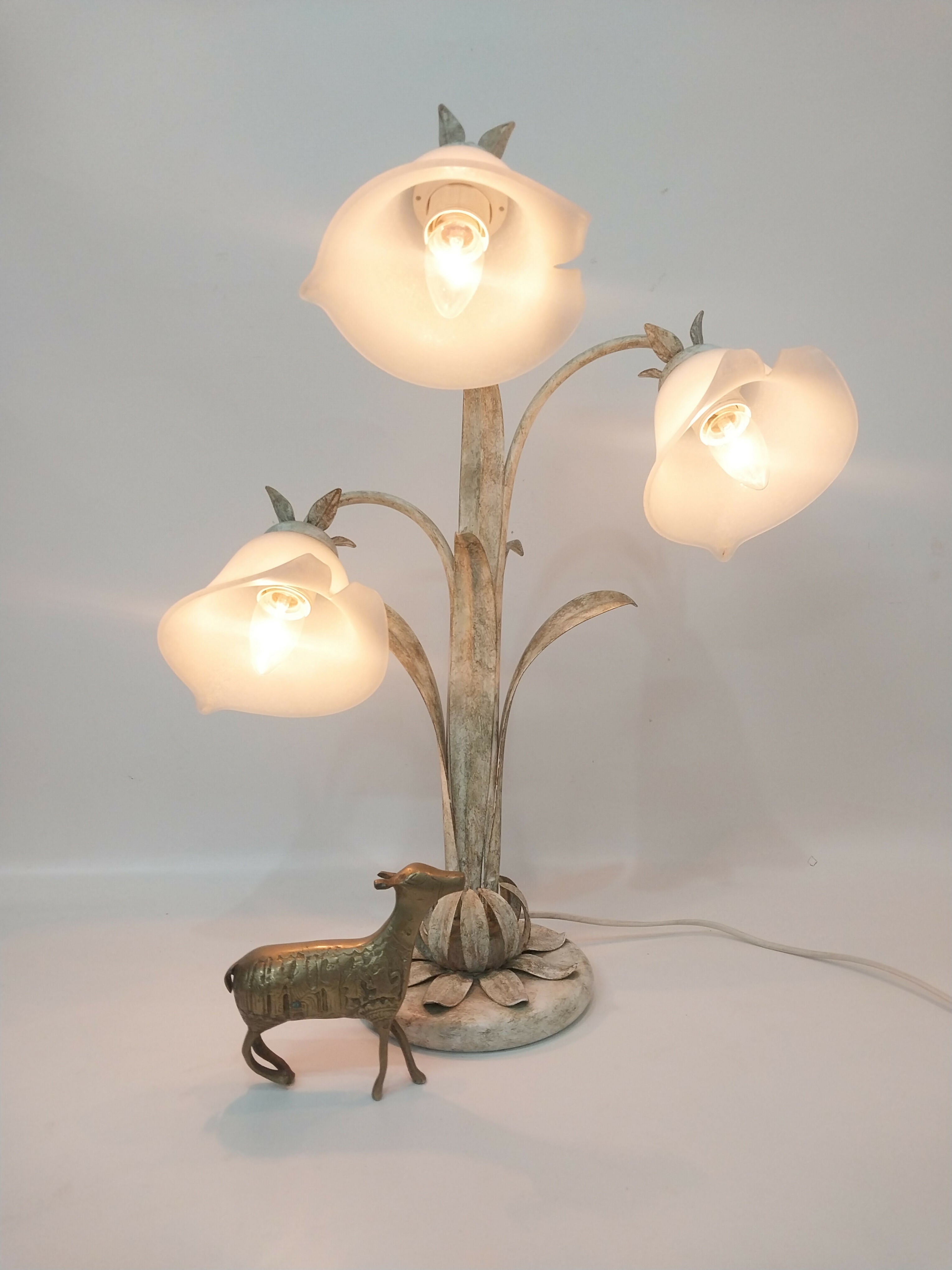Luminária Antiga Copo de Leite