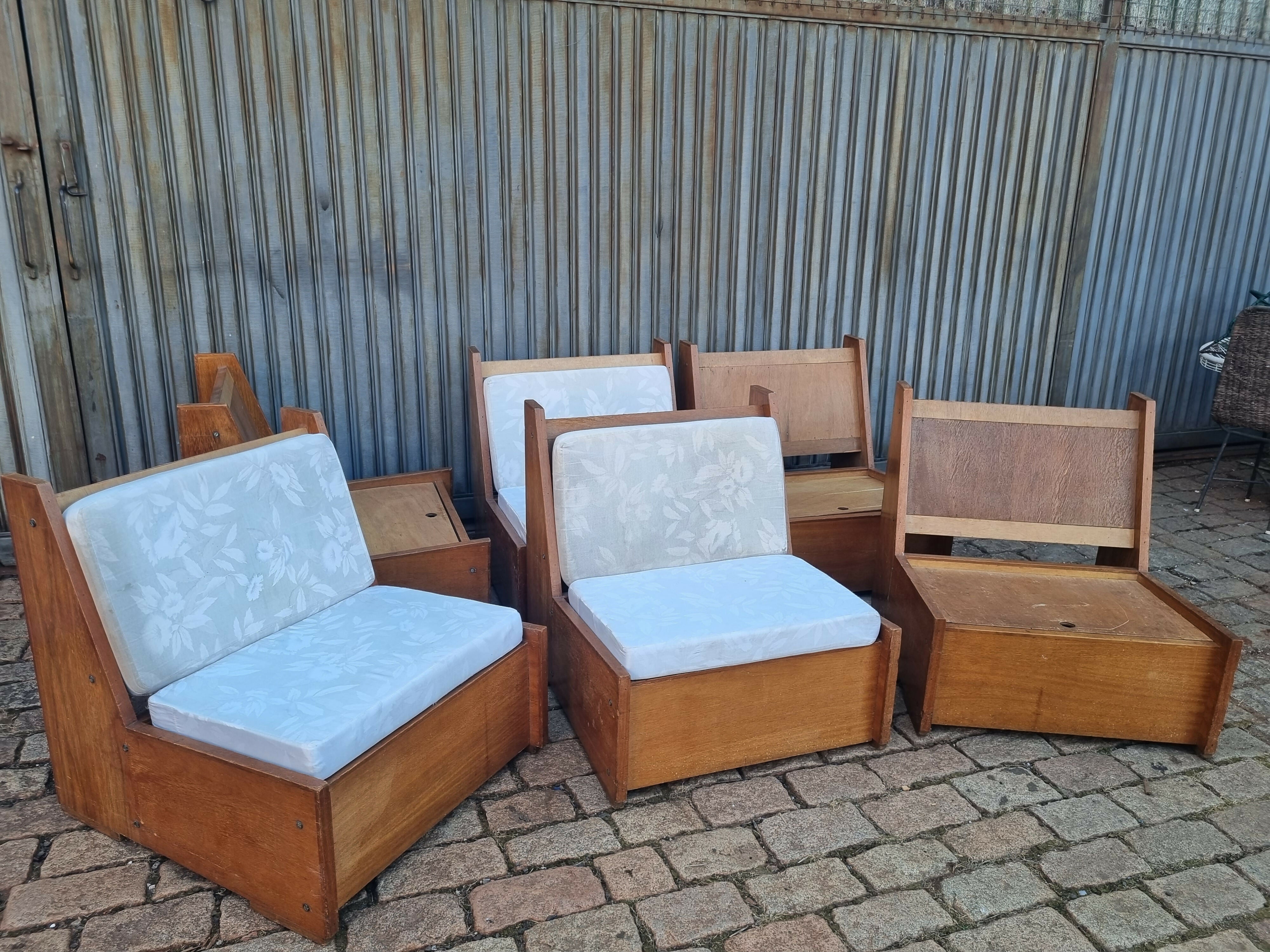 Poltronas baú anos 70 Vintage