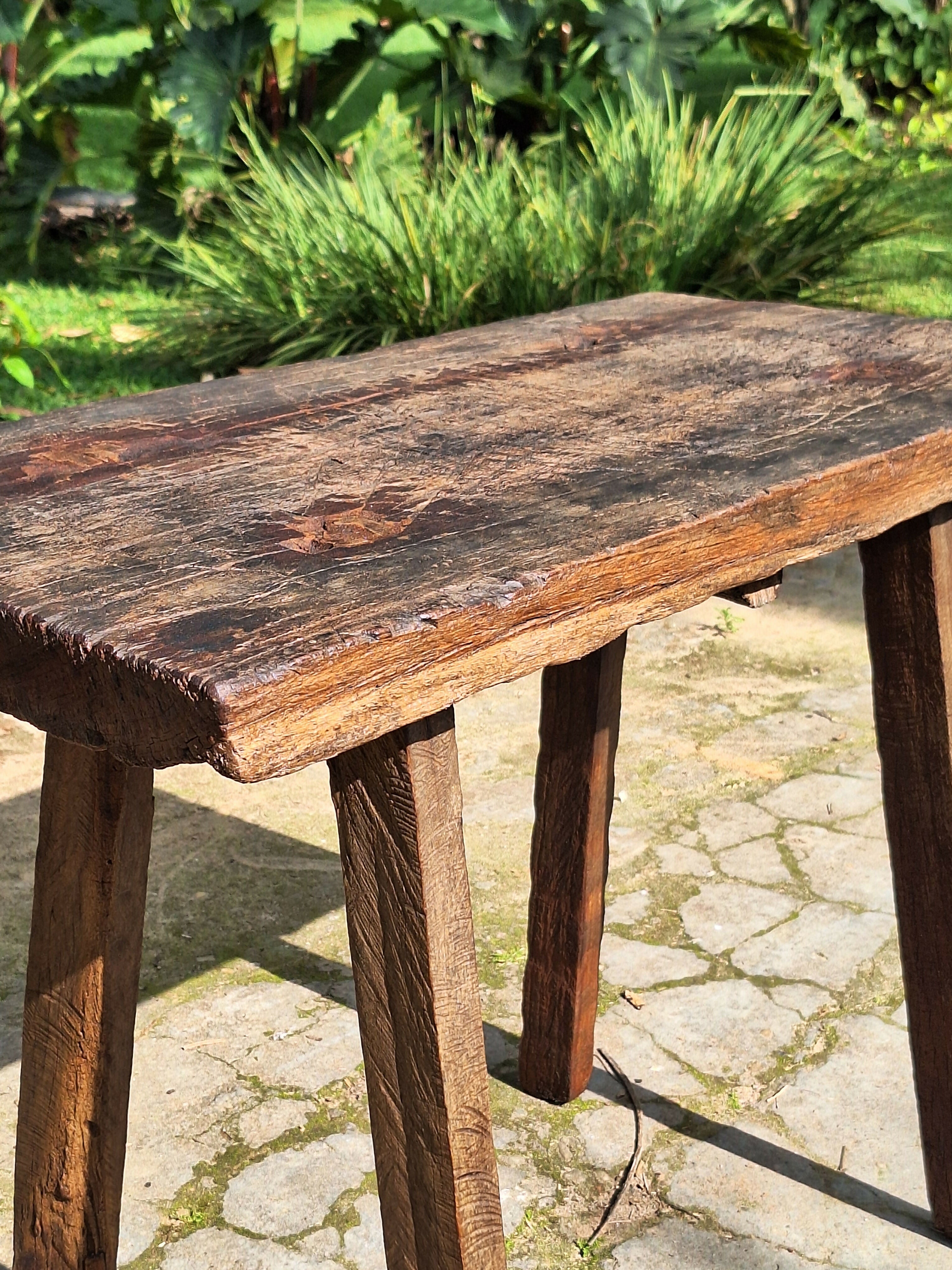 Mesa Rústica Antiga Madeira Maciça Garimpo Mineiro