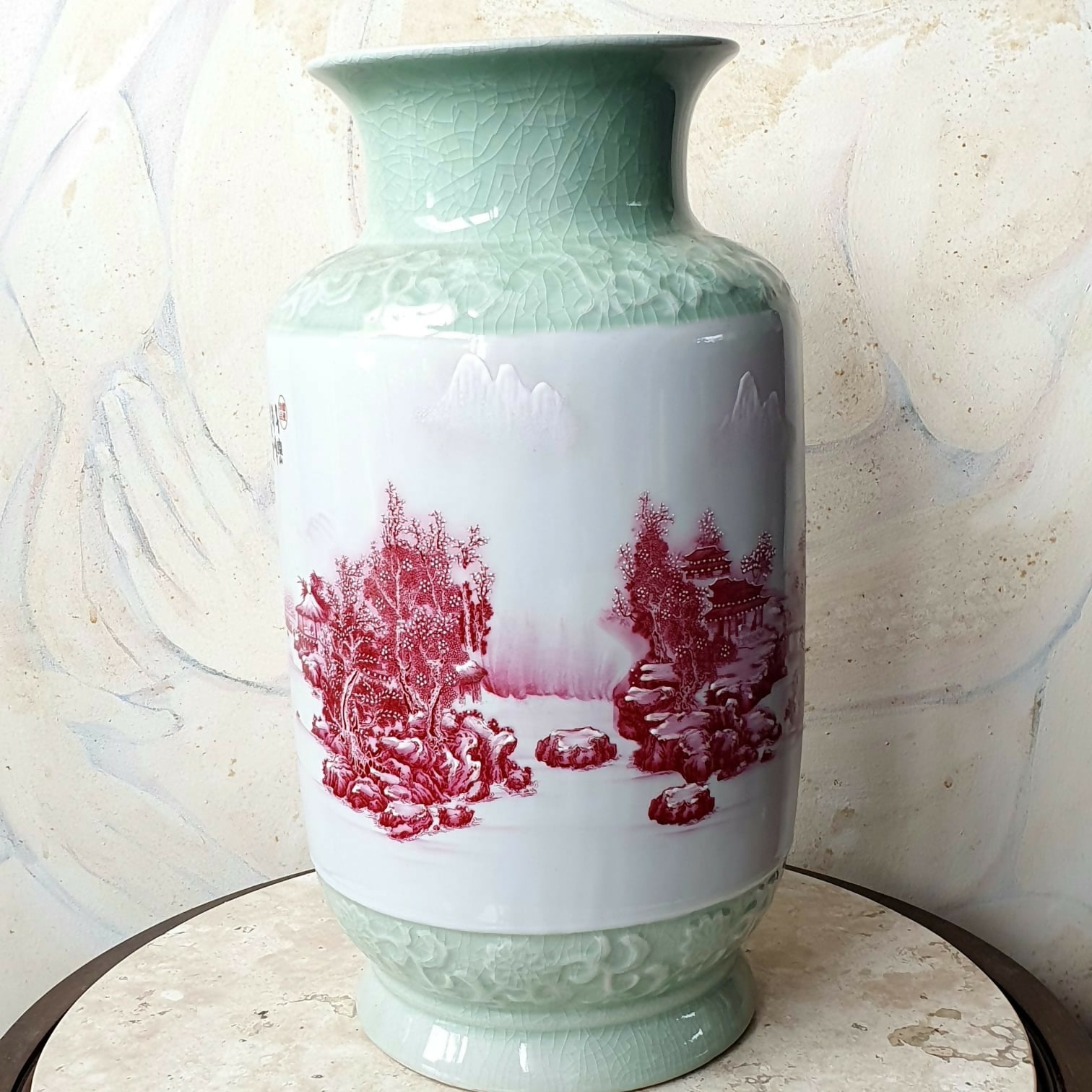 Grande Vaso em porcelana chinesa Celadon