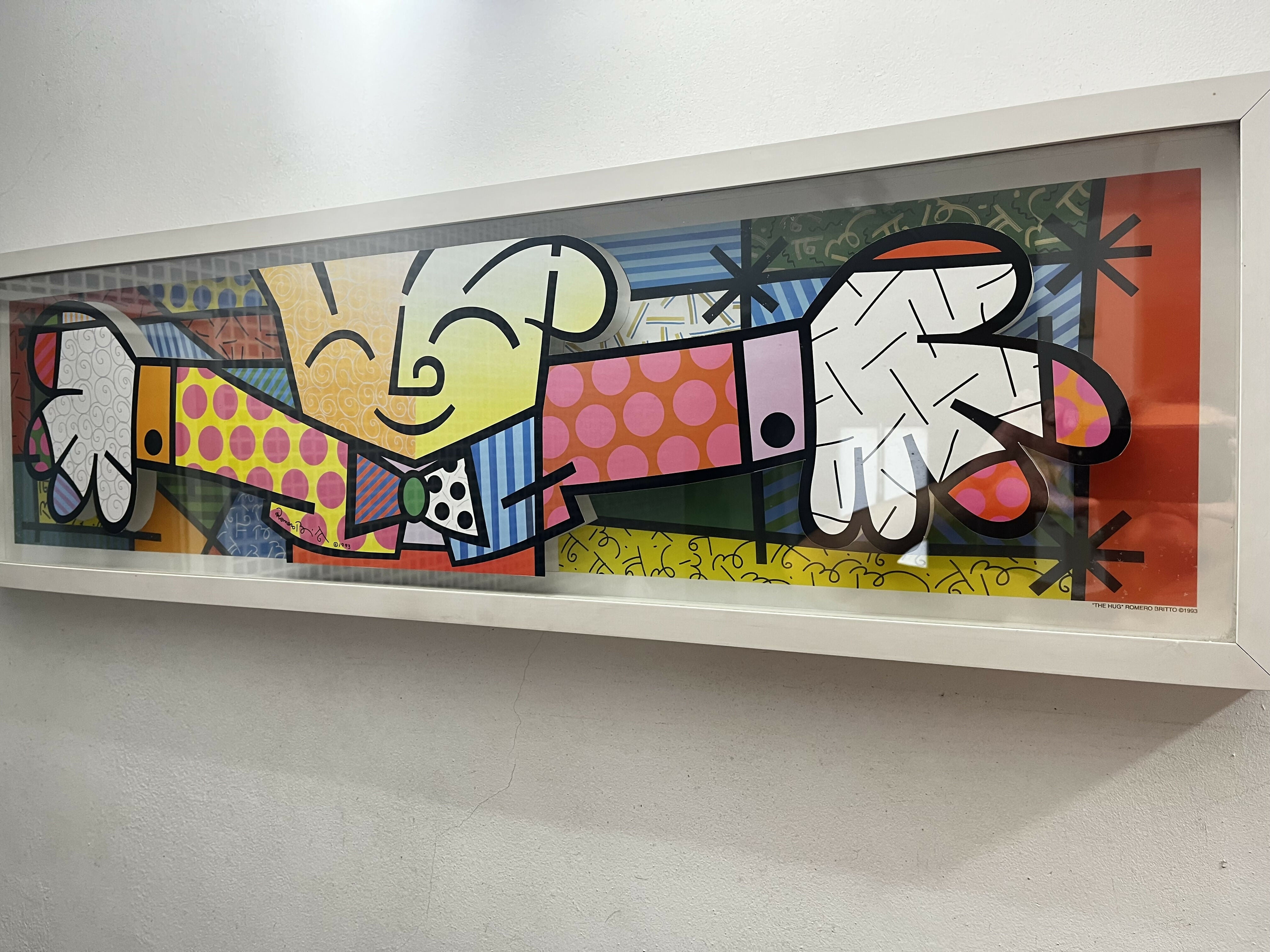 Quadro alto relevo Romero Britto /93