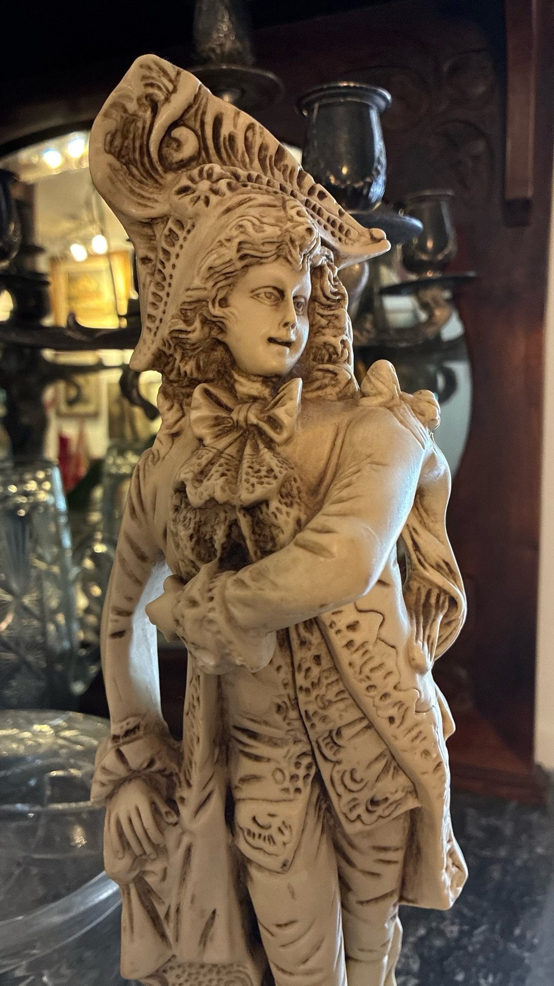 Estatueta de Cavaleiro em Resina