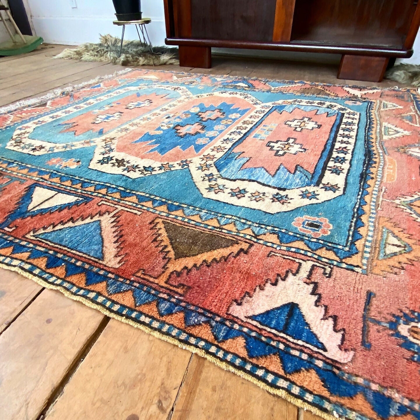 Tapete caucasiano 100% lã