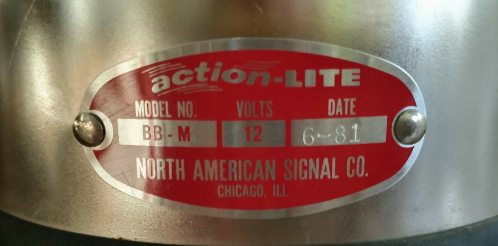 Beacon industrial americano-década de 80-sem uso