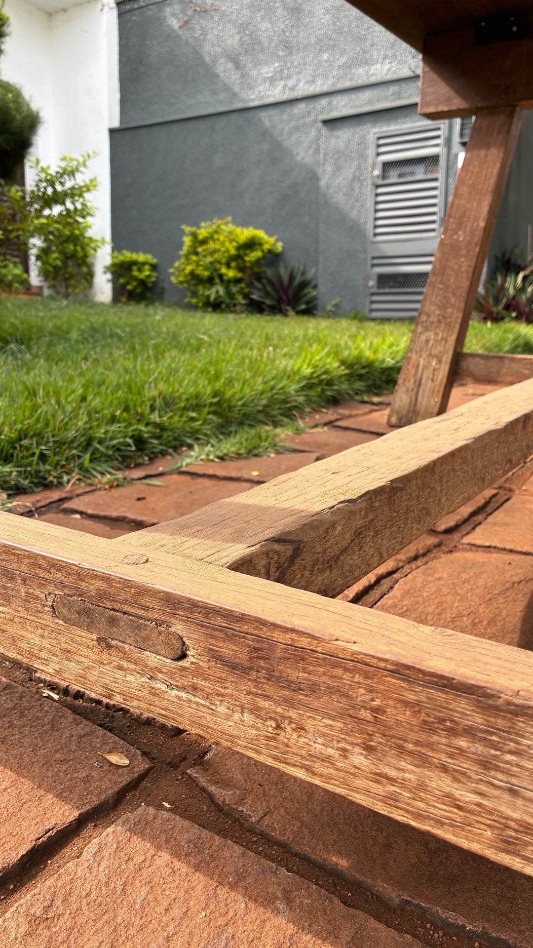 Mesa Retangular Rústica de Fazenda em Madeira