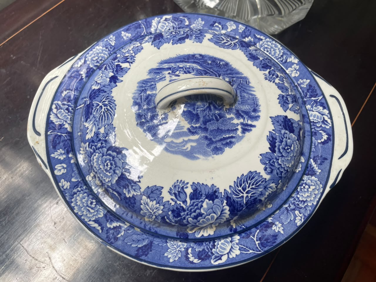 Terrina Legumeira Woods &amp; Sons em Faiança Inglesa Azul