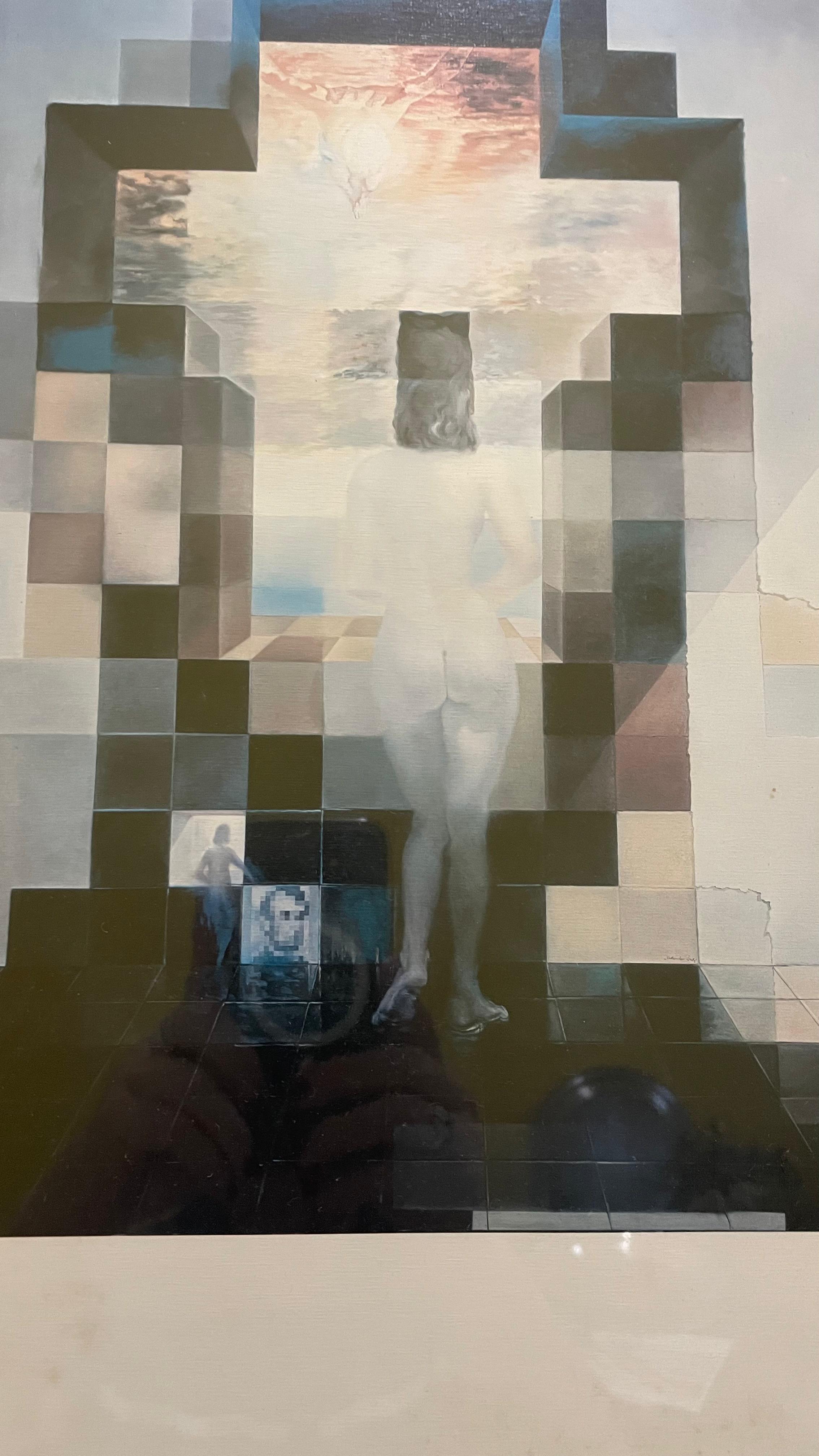 Quadro "Gala olhando o mar Mediterrâneo " - Salvador Dali