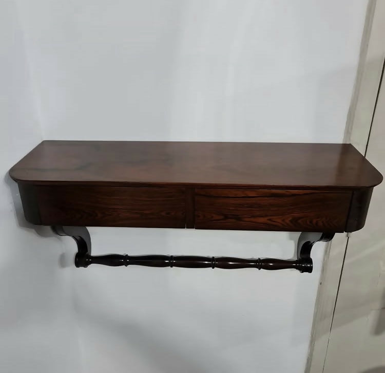 Console Aparador de parede em Jacarandá com duas gavetas