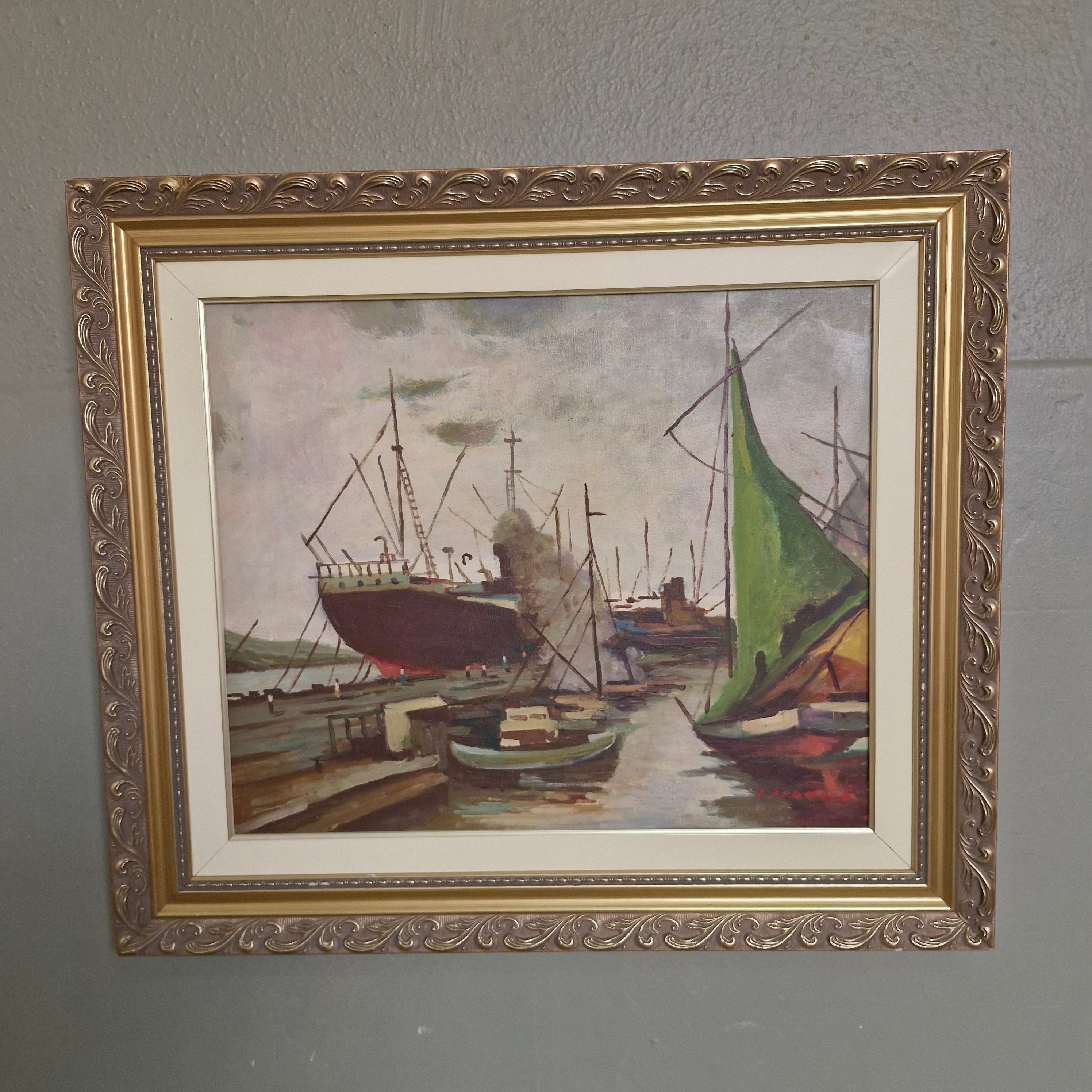 Quadro Ost Eneas Dedeca - Barcos 