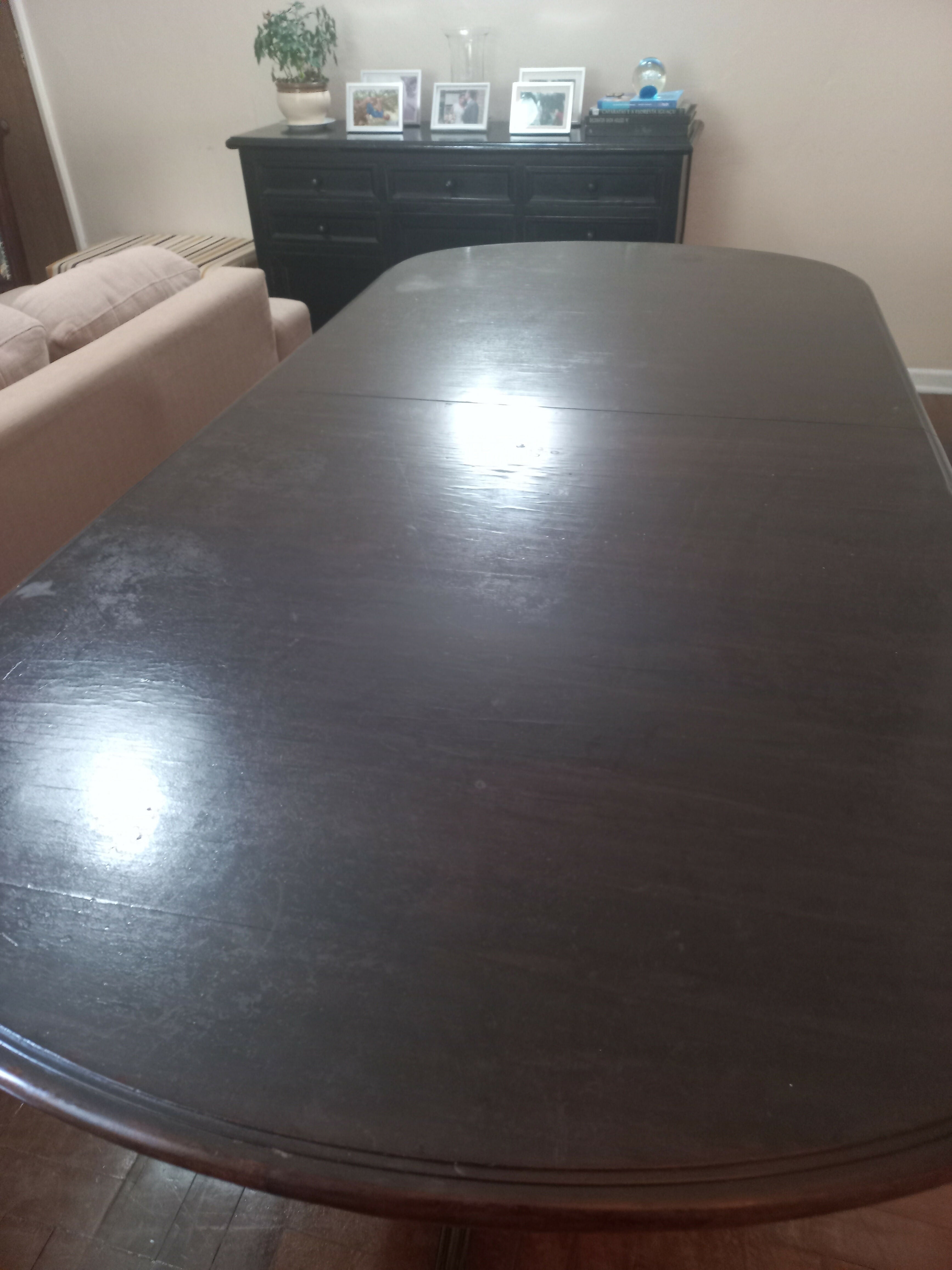 Mesa de jantar extensível antiga