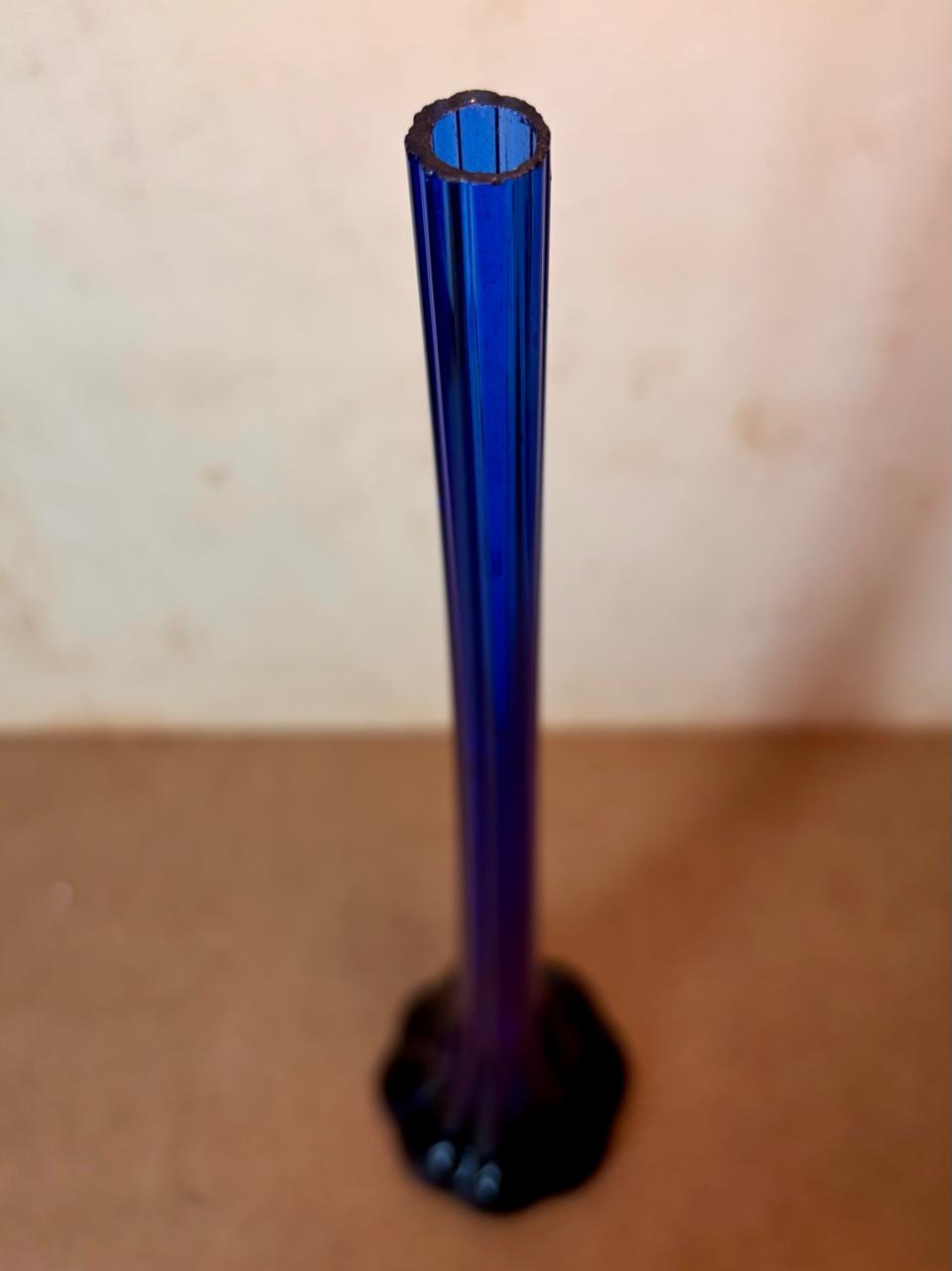 Vaso solifleur em vidro azul, 30 cm (DMCPS_620)