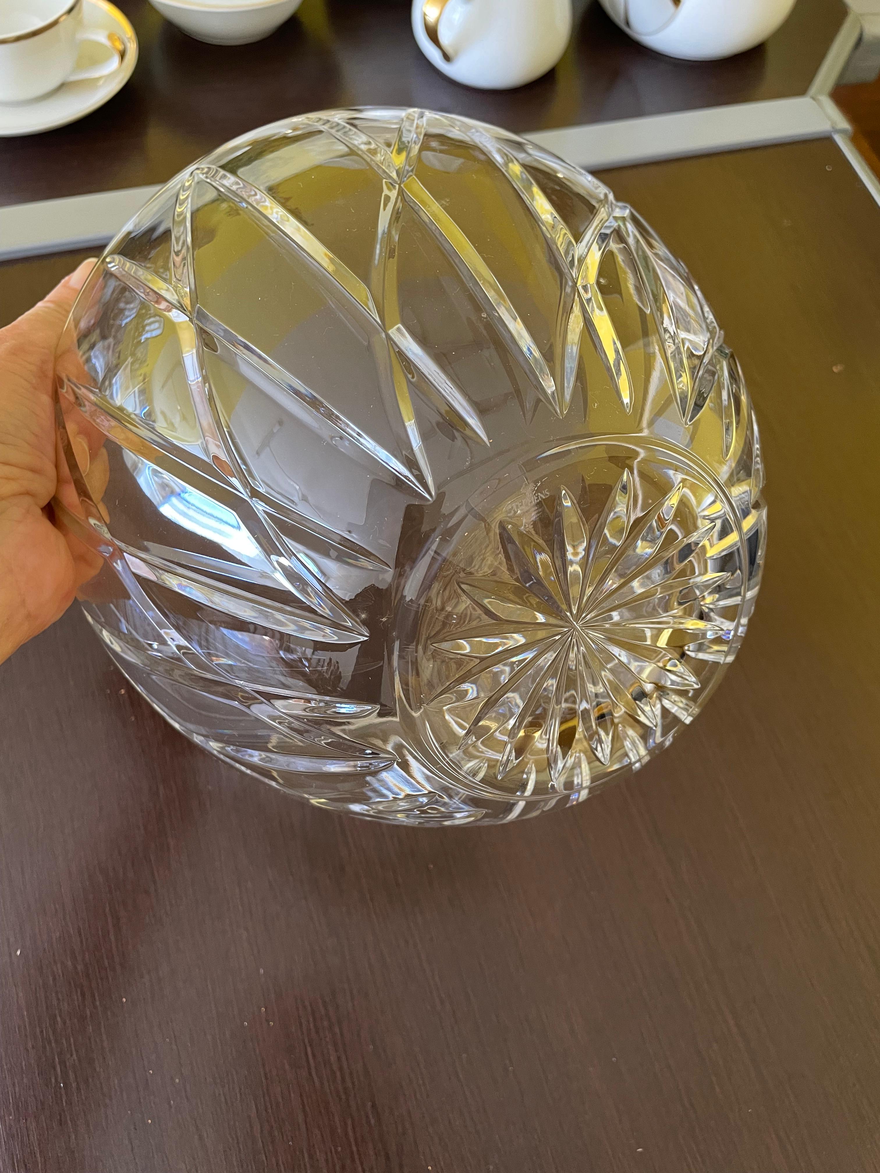 Bowl Tigela de cristal português marca STEPHENS 