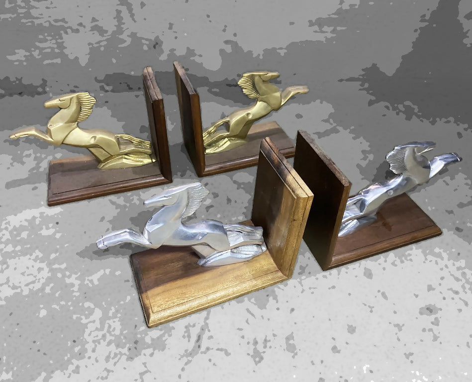Suporte de Livro Escultura de cavalo - estilo art-déco