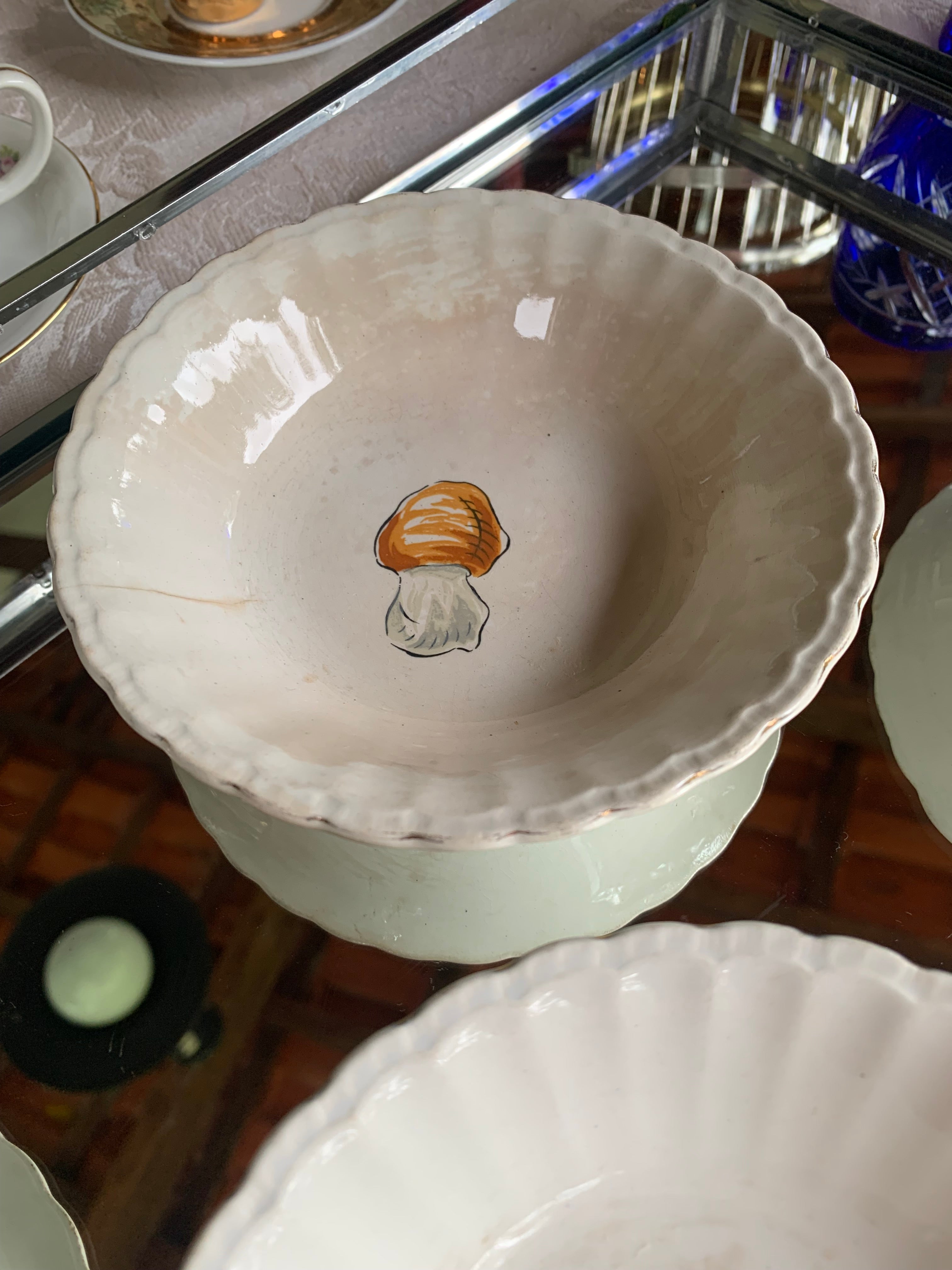 Pequenas Travessas Porcelana para Acepipes ou Saladinhas